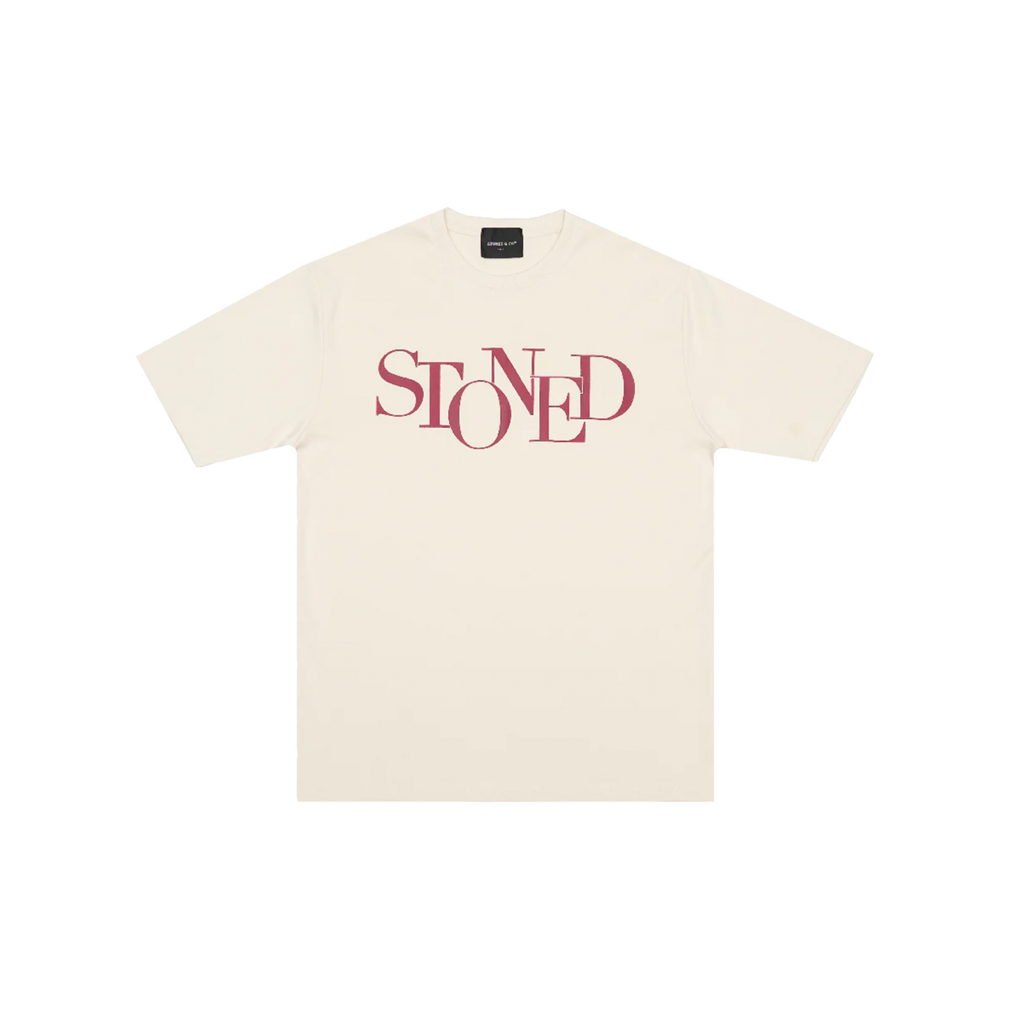 Stoned & Co ® Blessed25 : Finished Logo Tee Beige (SS25)