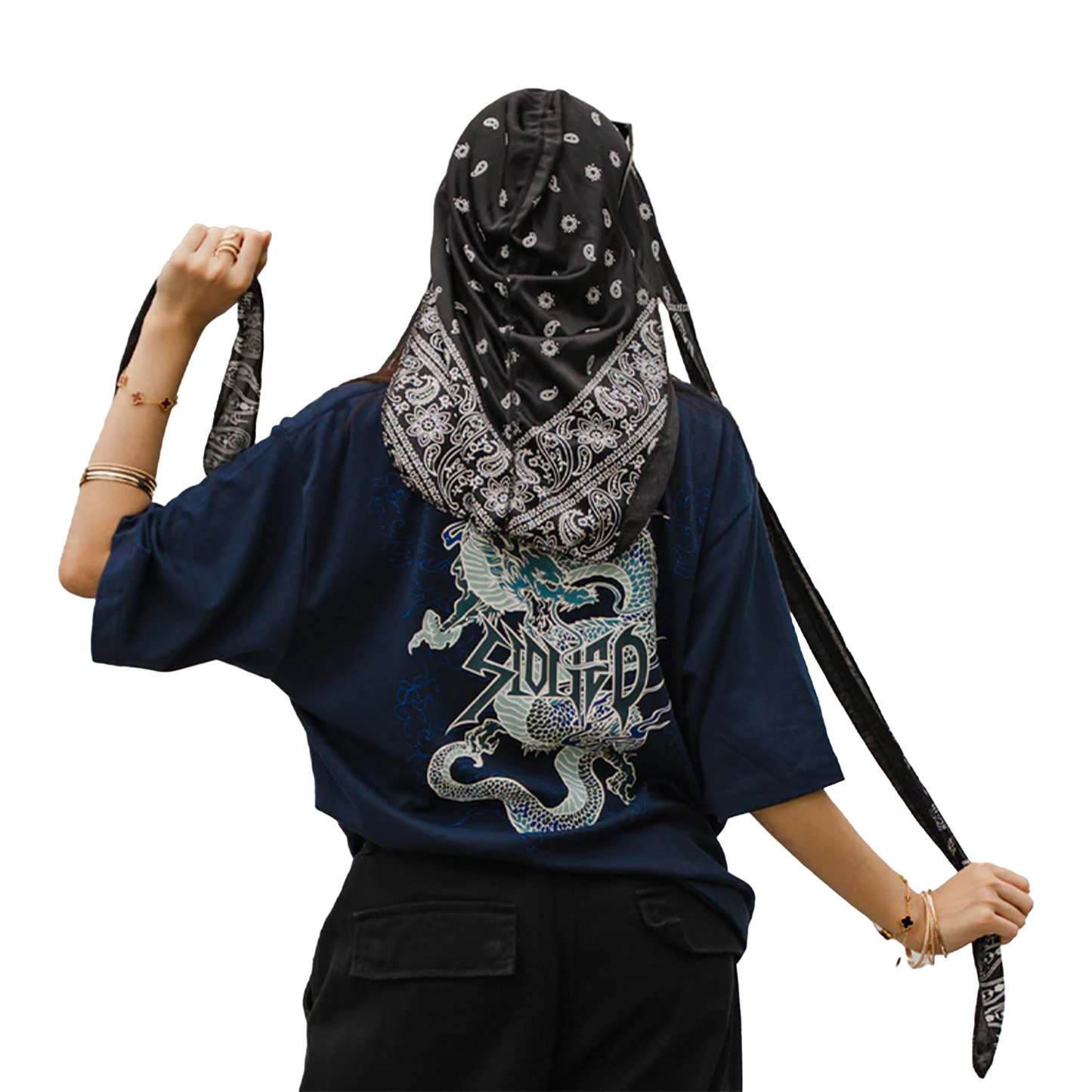 Stoned & Co ® Blessed25 : Genetic Naga Tee Navy (SS25)