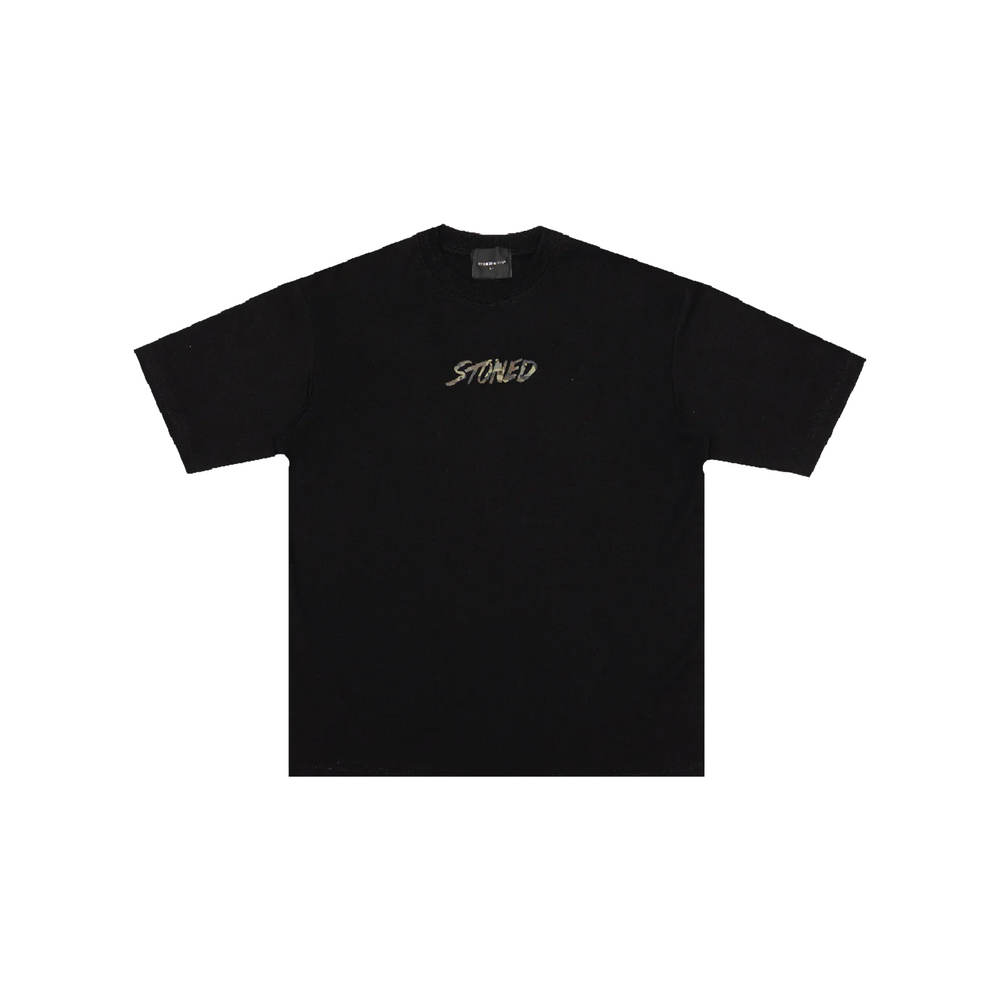 Stoned & Co ® Blessed25 : Hexagon Camo Tee Black (SS25)