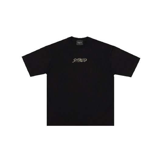 Stoned & Co ® Blessed25 : Hexagon Camo Tee Black (SS25)