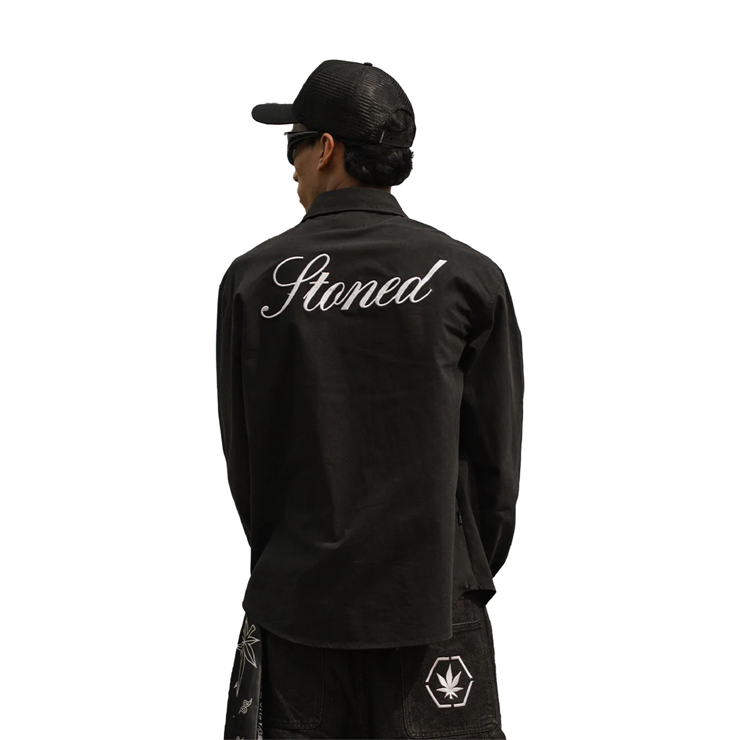 Stoned & Co ® Blessed25 : Long Sleeve Shirt Black (SS25)