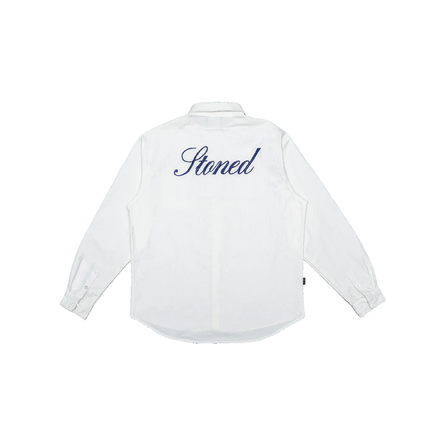 Stoned & Co ® Blessed25 : Long Sleeve Shirt White (SS25)