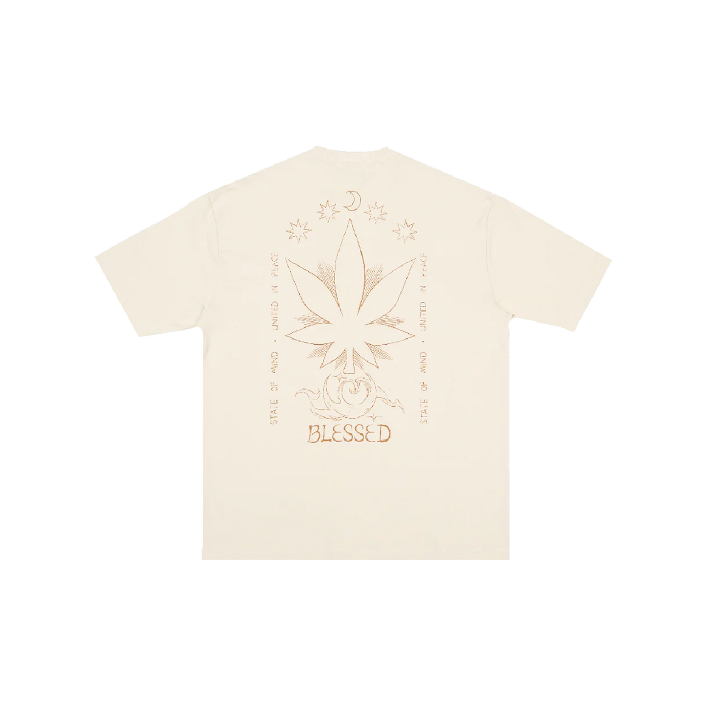 Stoned & Co ® Blessed25 : Signature Moonlight Tee Beige (SS25)