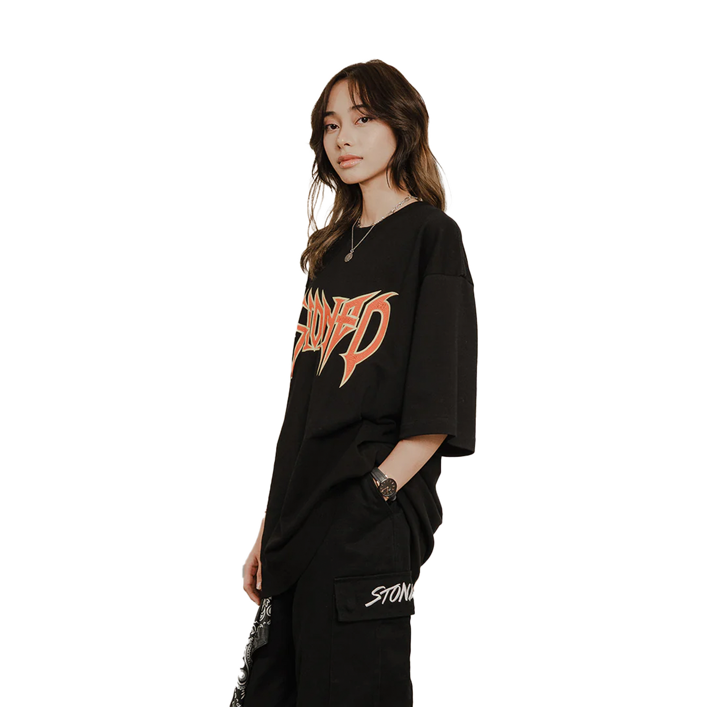 Stoned & Co ® Blessed25 : Storm Tee Black (SS25)