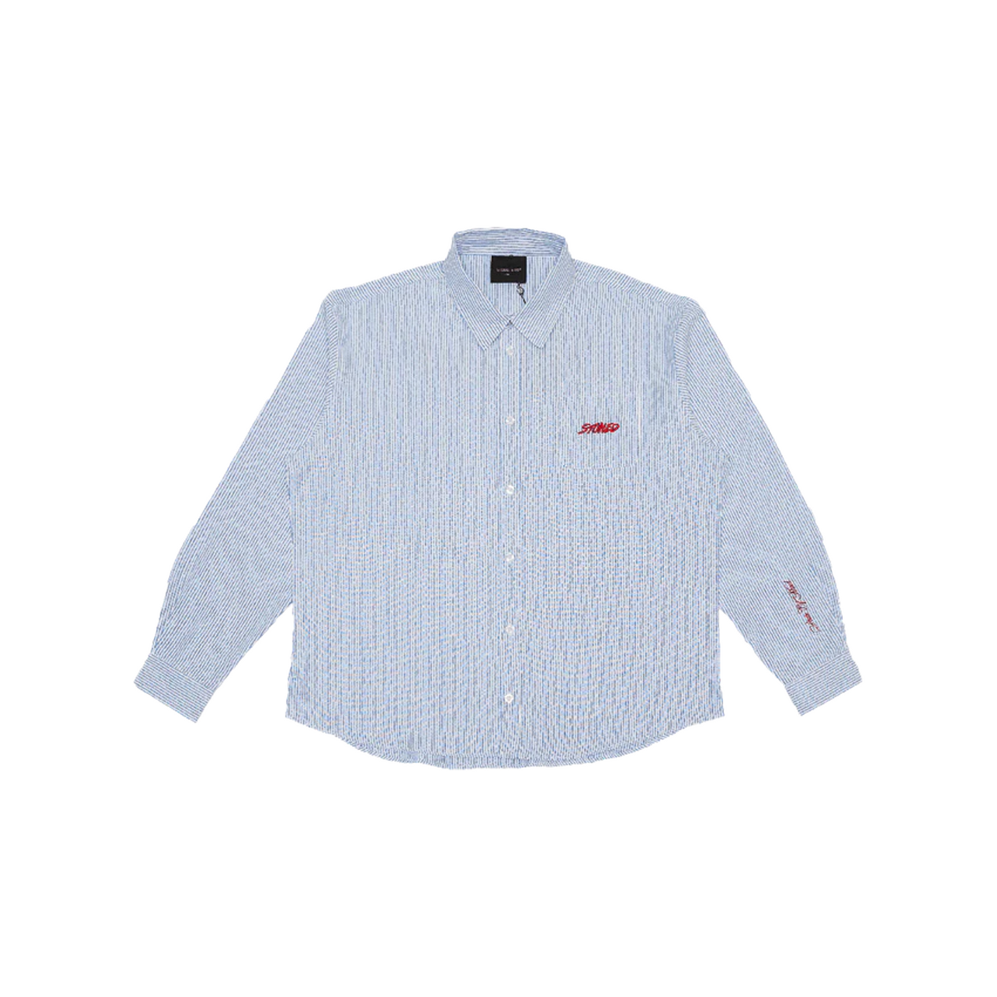 Stoned & Co ® Blessed25 : Stripe Long Sleeve Shirt Blue (SS25)