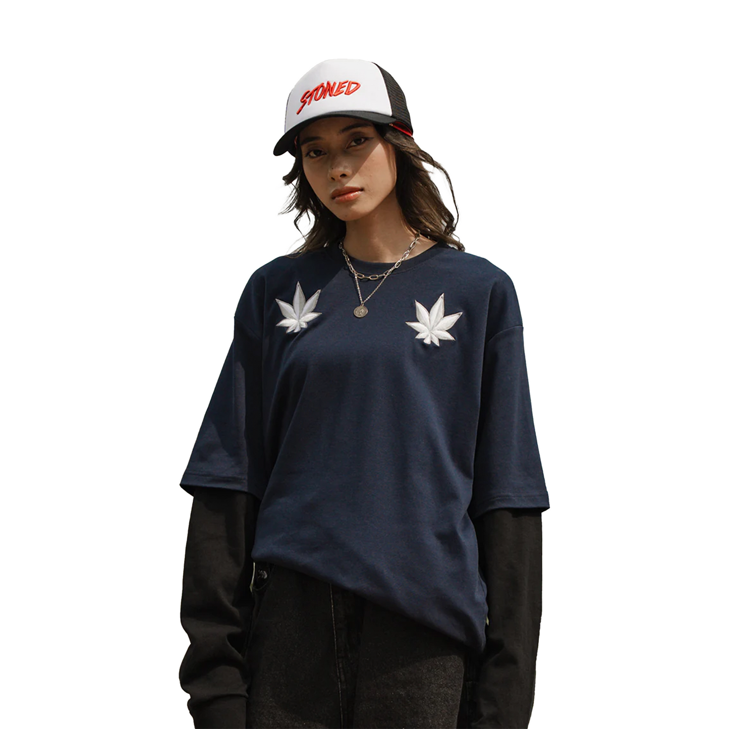 Stoned & Co ® Blessed25 : UIP Nexus Tee Navy (SS25)