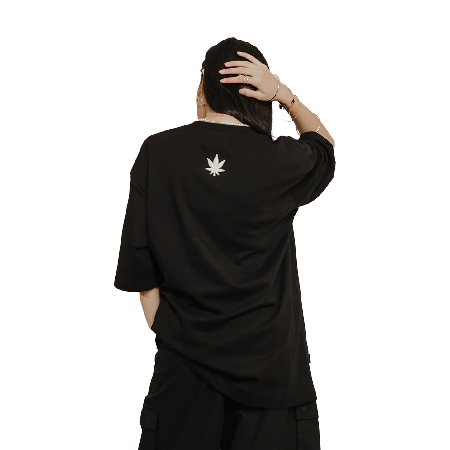 Stoned & Co ® Blessed25 : Unfinished Logo Tee Black (SS25)