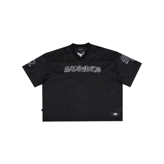 Stoned & Co ® WBB25 : Icon Mesh Jersey Black (SS25)
