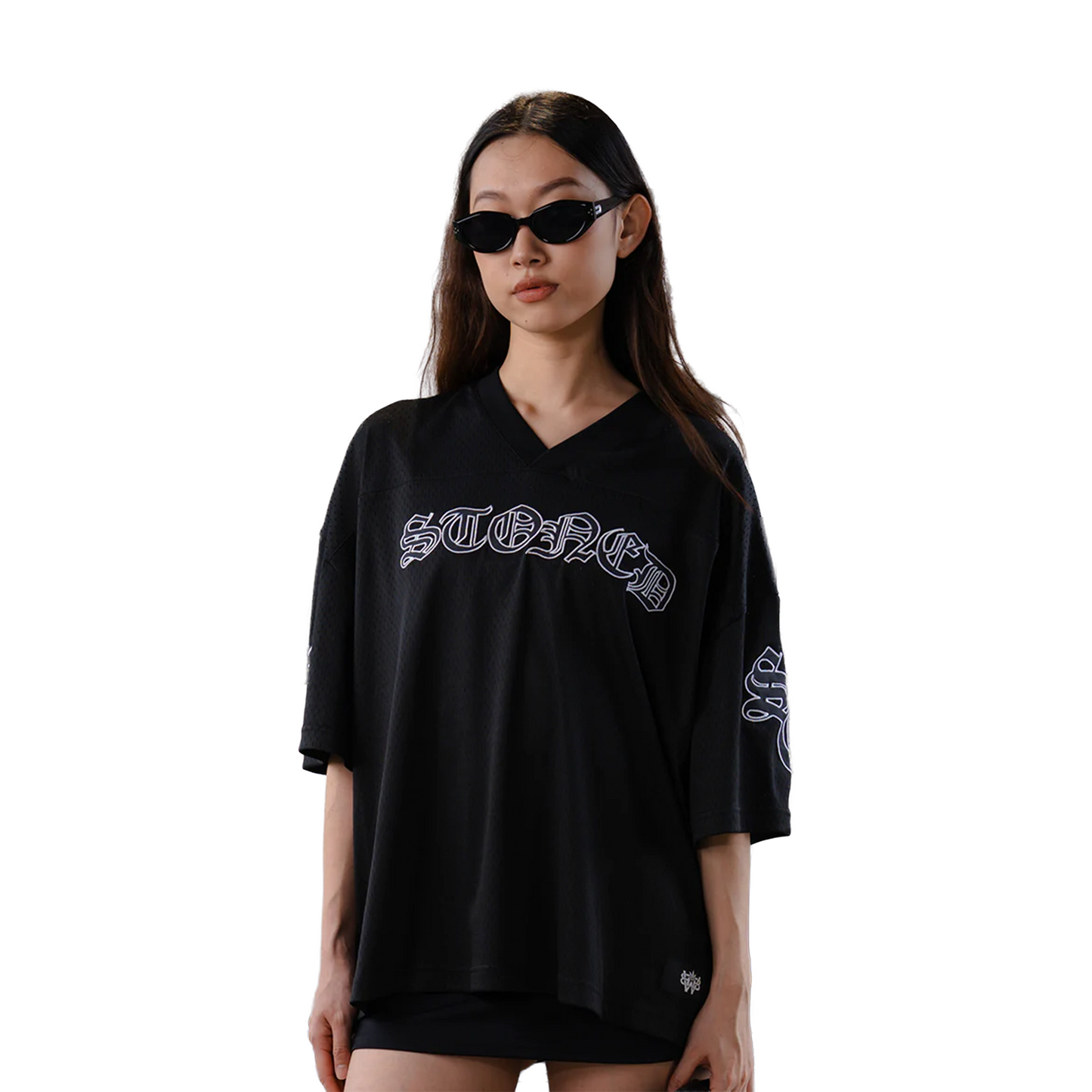 Stoned & Co ® WBB25 : Icon Mesh Jersey Black (SS25)