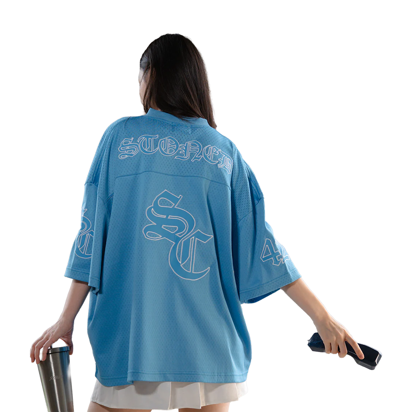 Stoned & Co ® WBB25 : Icon Mesh Jersey Blue (SS25)