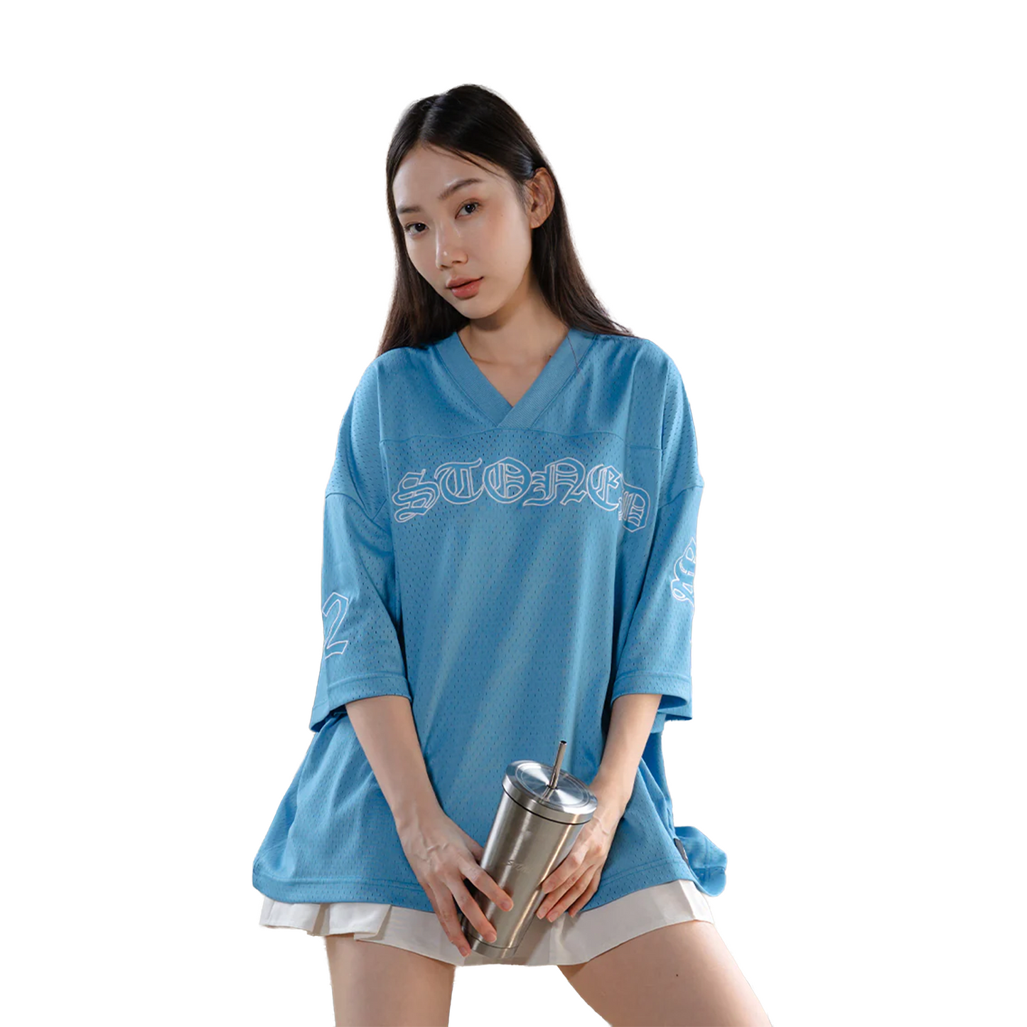 Stoned & Co ® WBB25 : Icon Mesh Jersey Blue (SS25)