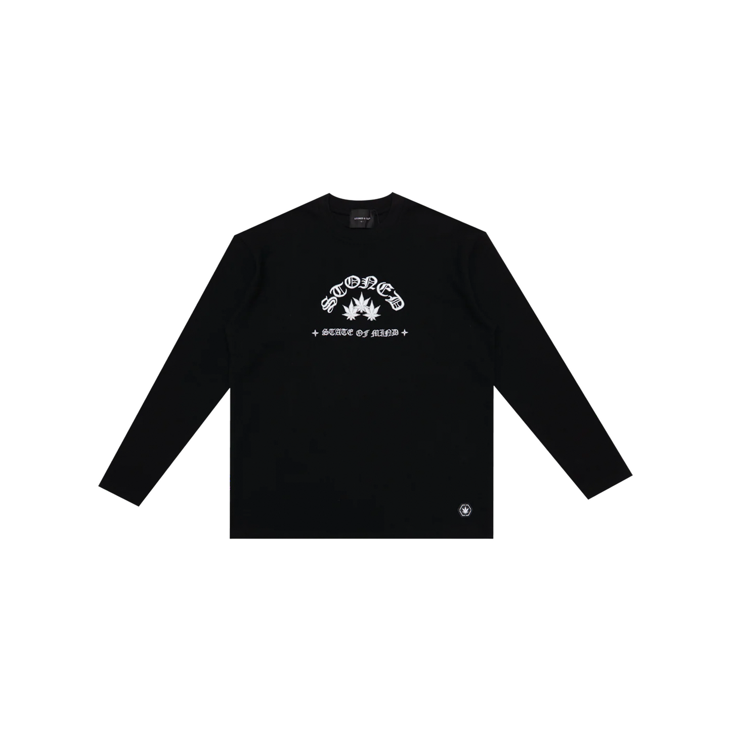 Stoned & Co ® WBB25 : Waffle L/S Tee Black (SS25)