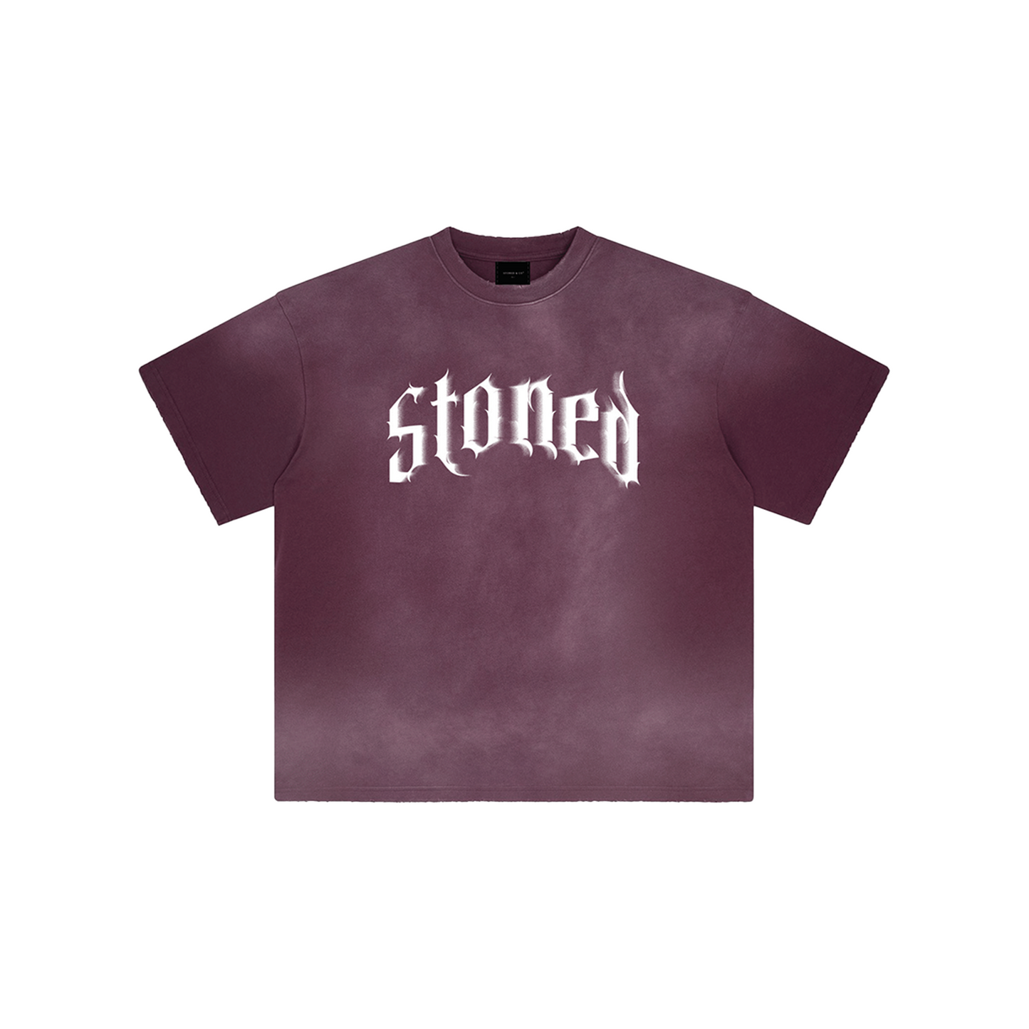 Stoned & Co ® Stoned Euphoria : Washed Tee Maroon (SS24)