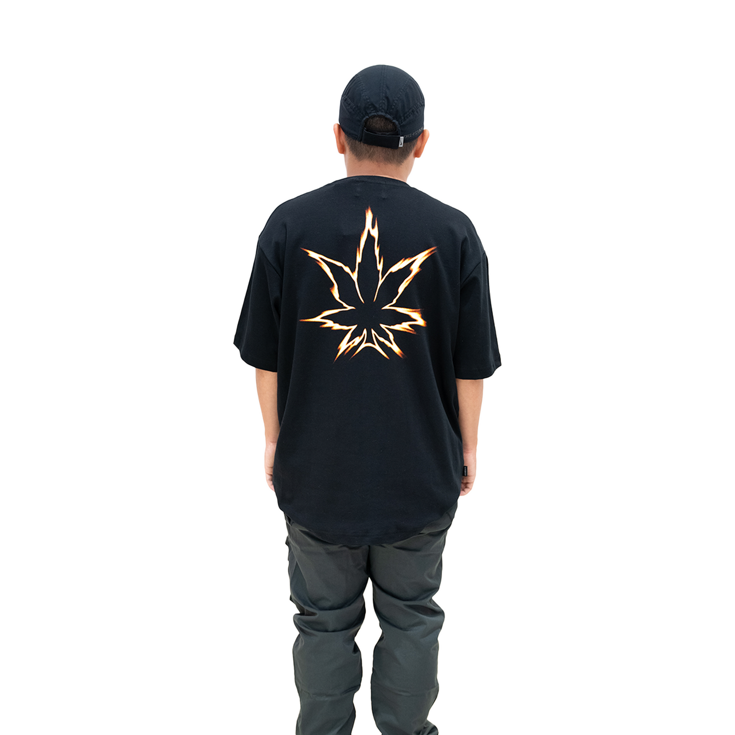 Stoned & Co ® Stoned Retro : Flame Tee Black (SS24)