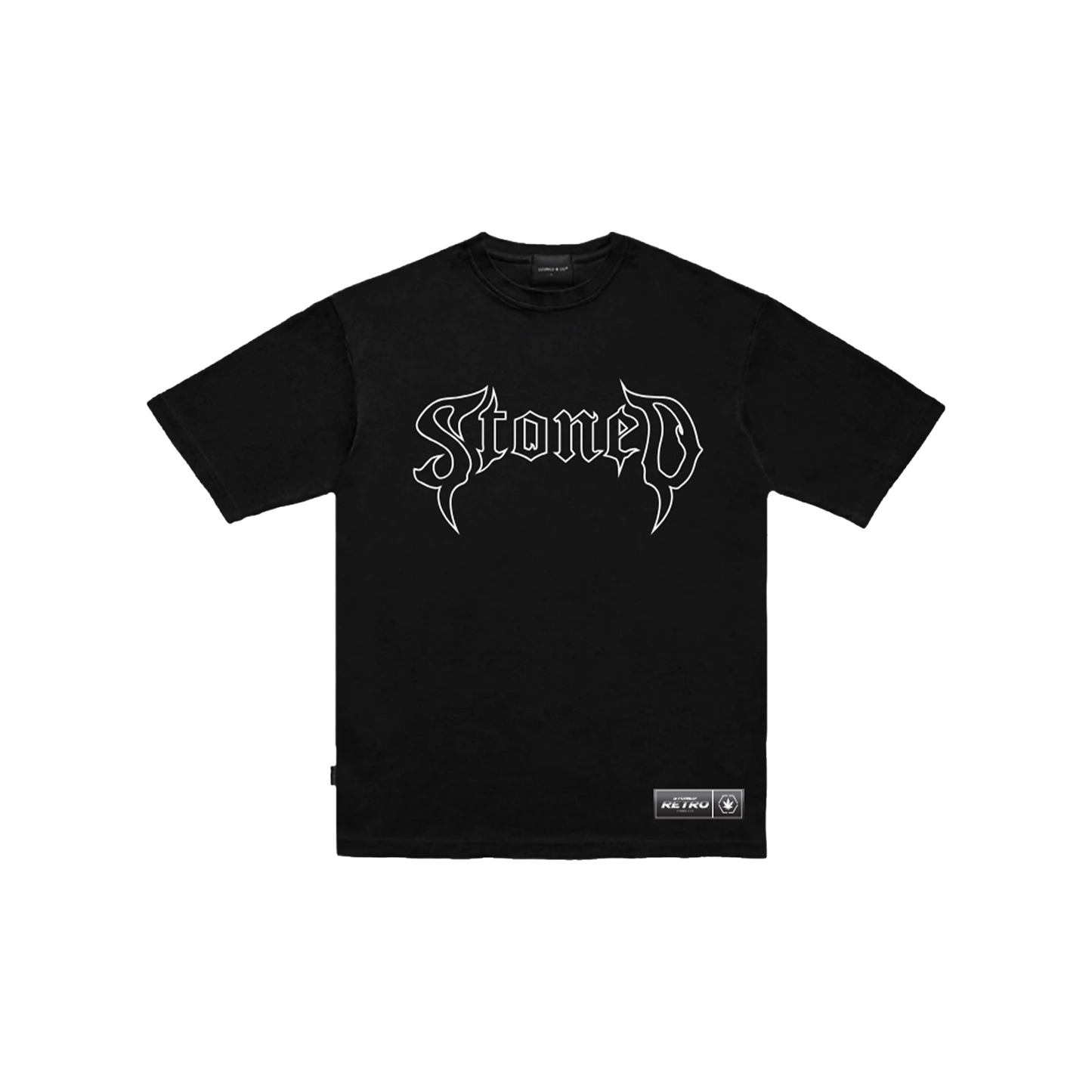 Stoned & Co ® Stoned Retro : Conspiracy Logo Tee Black (SS24)