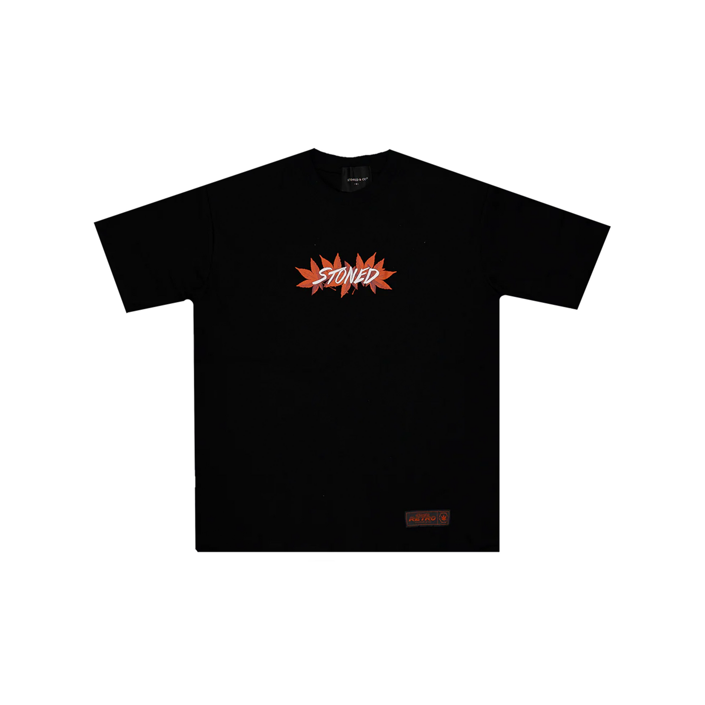 Stoned & Co ® Stoned Retro : Genetic Maple Tee Black (SS24)
