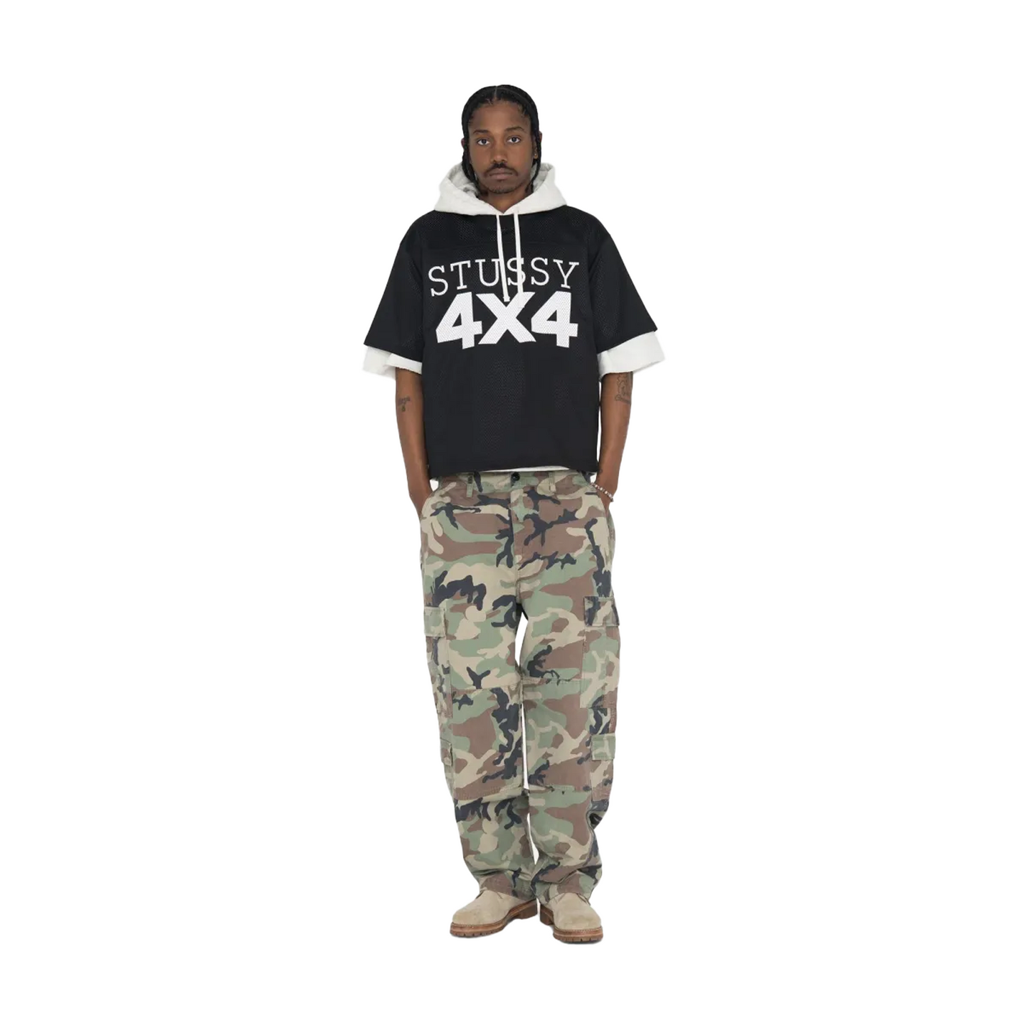 Stüssy 4X4 Mesh Football Jersey Black (SS23)