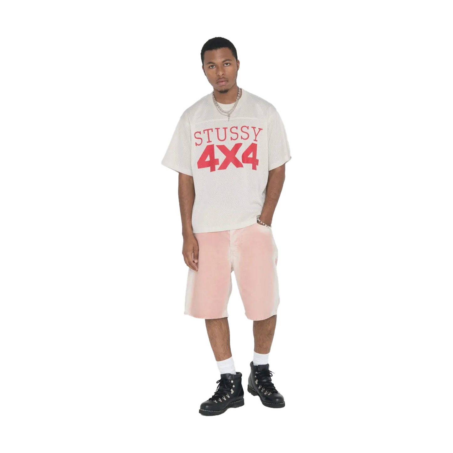 Stüssy 4X4 Mesh Football Jersey Bone (SS23)