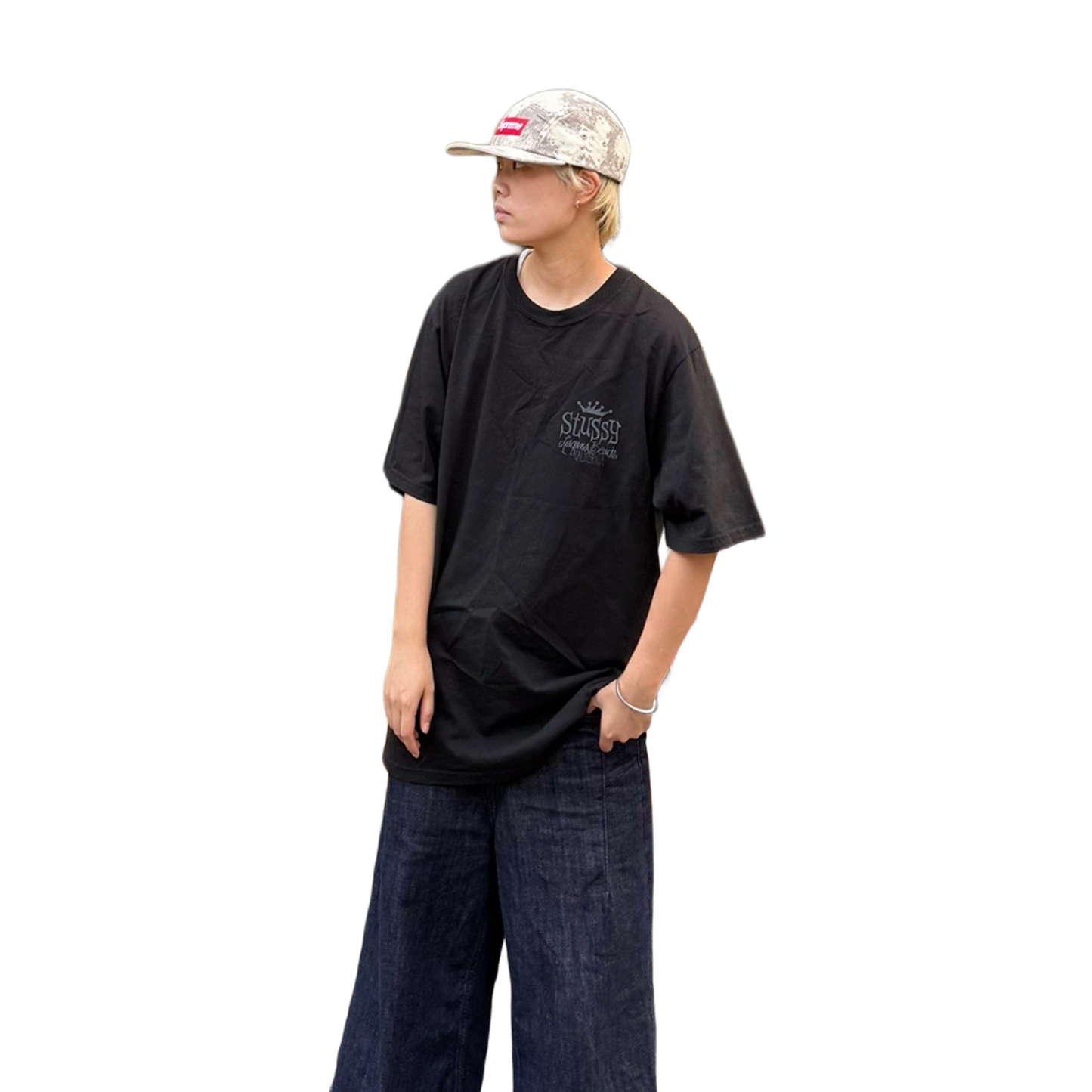 Stüssy Beach House Pigment Dyed Tee Black (SS25)