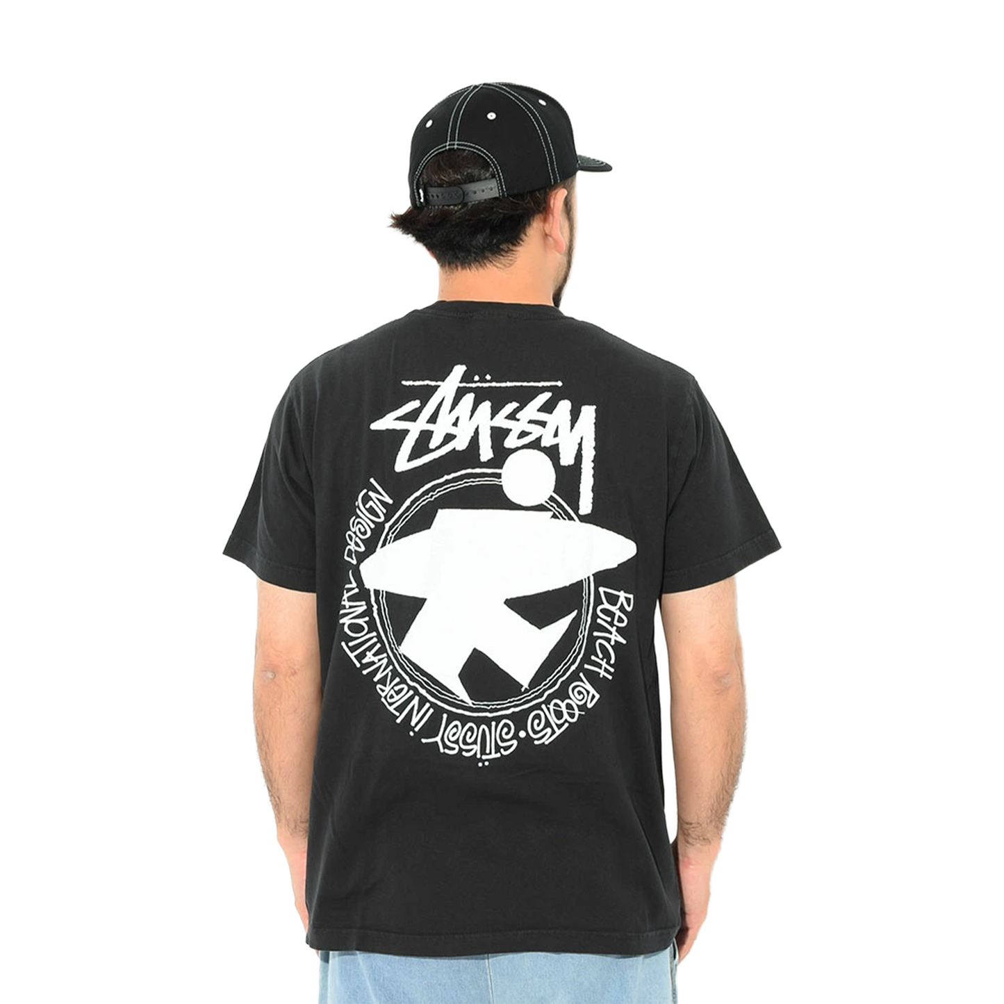 Stüssy Beach Roots Pigment Dyed Tee Black (SS22)