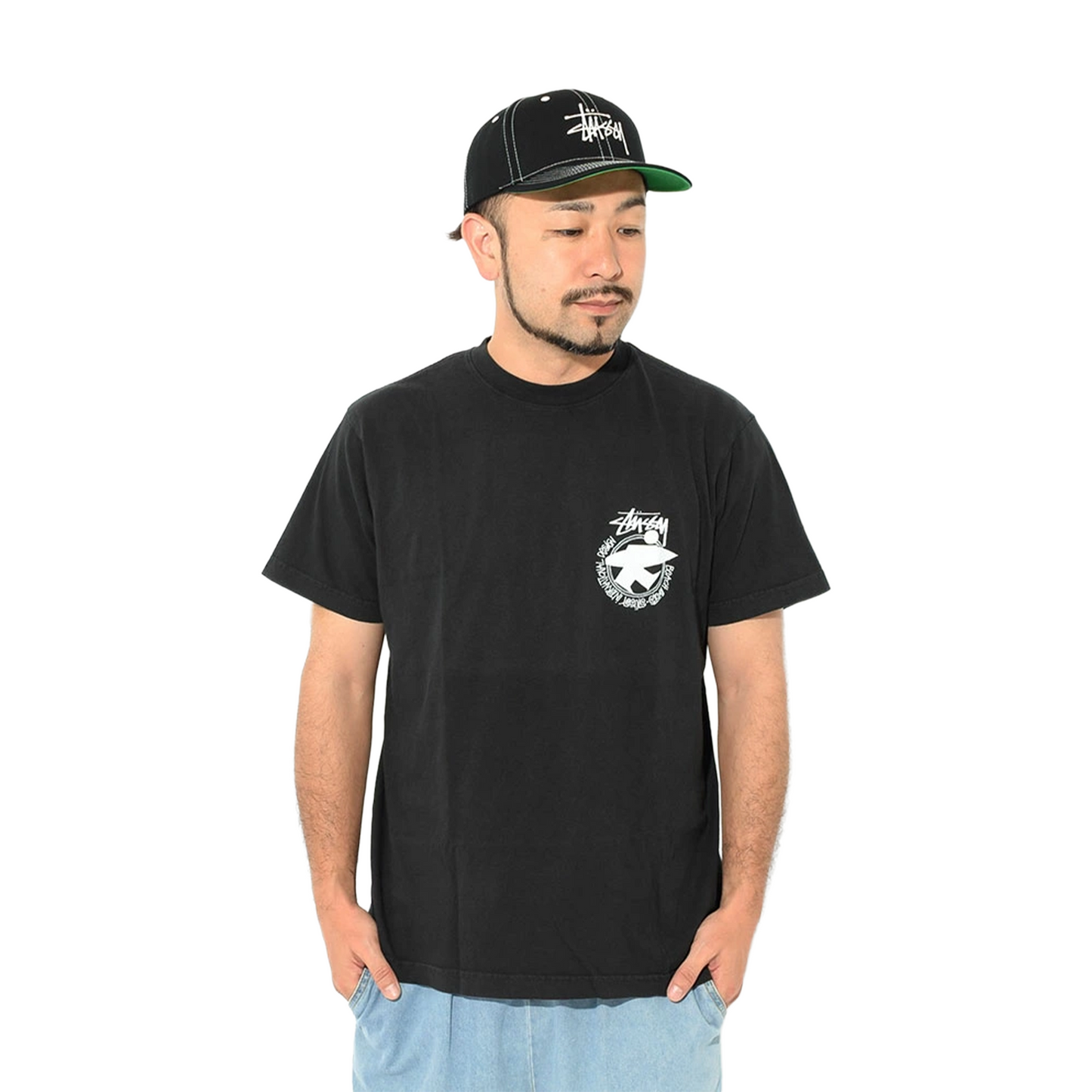 Stüssy Beach Roots Pigment Dyed Tee Black (SS22)
