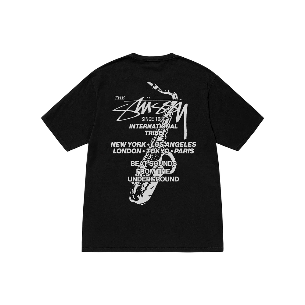 Stüssy Beat Sounds Pigment Dyed Tee Black (FW24)
