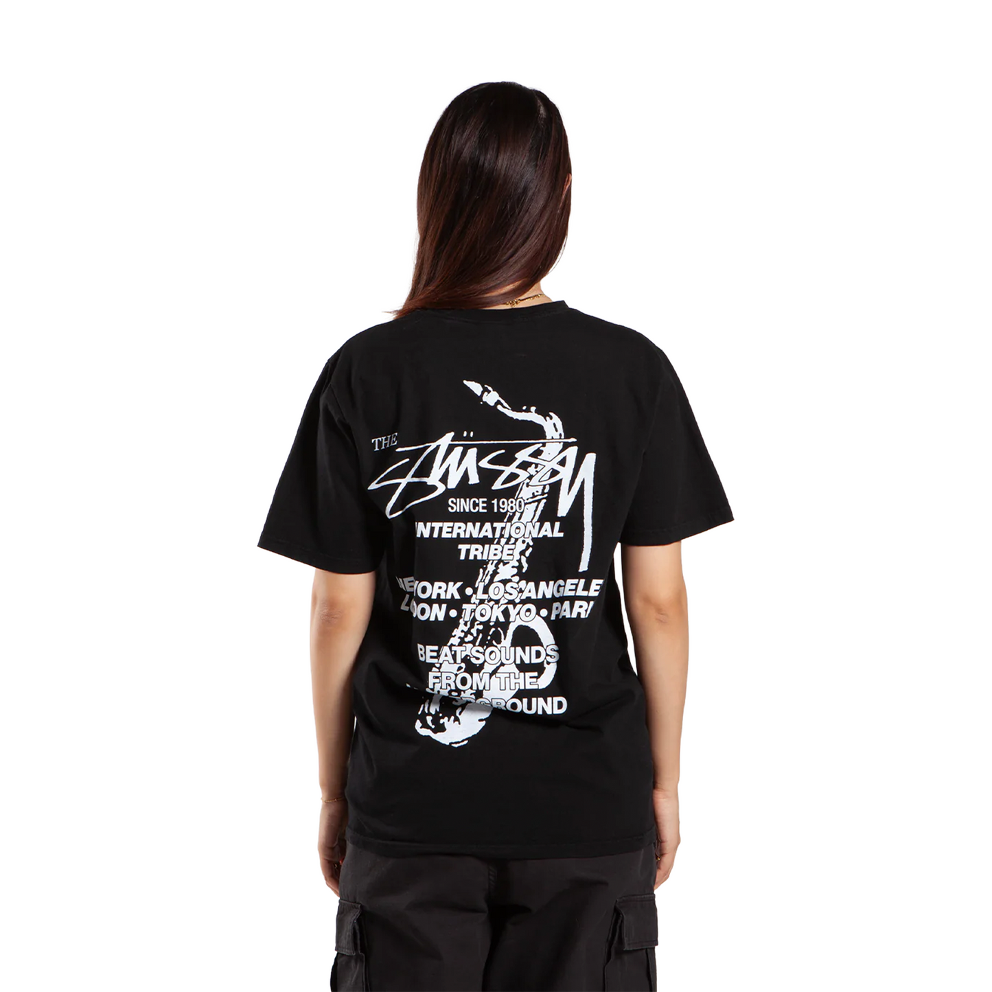 Stüssy Beat Sounds Pigment Dyed Tee Black (FW24)