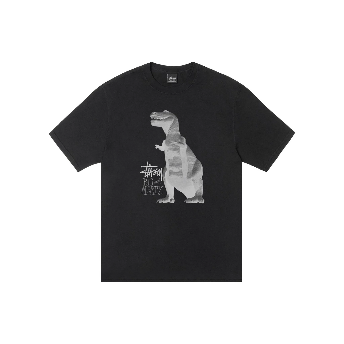 Stüssy Big & Meaty Pigment Dyed Tee Black (SS25)