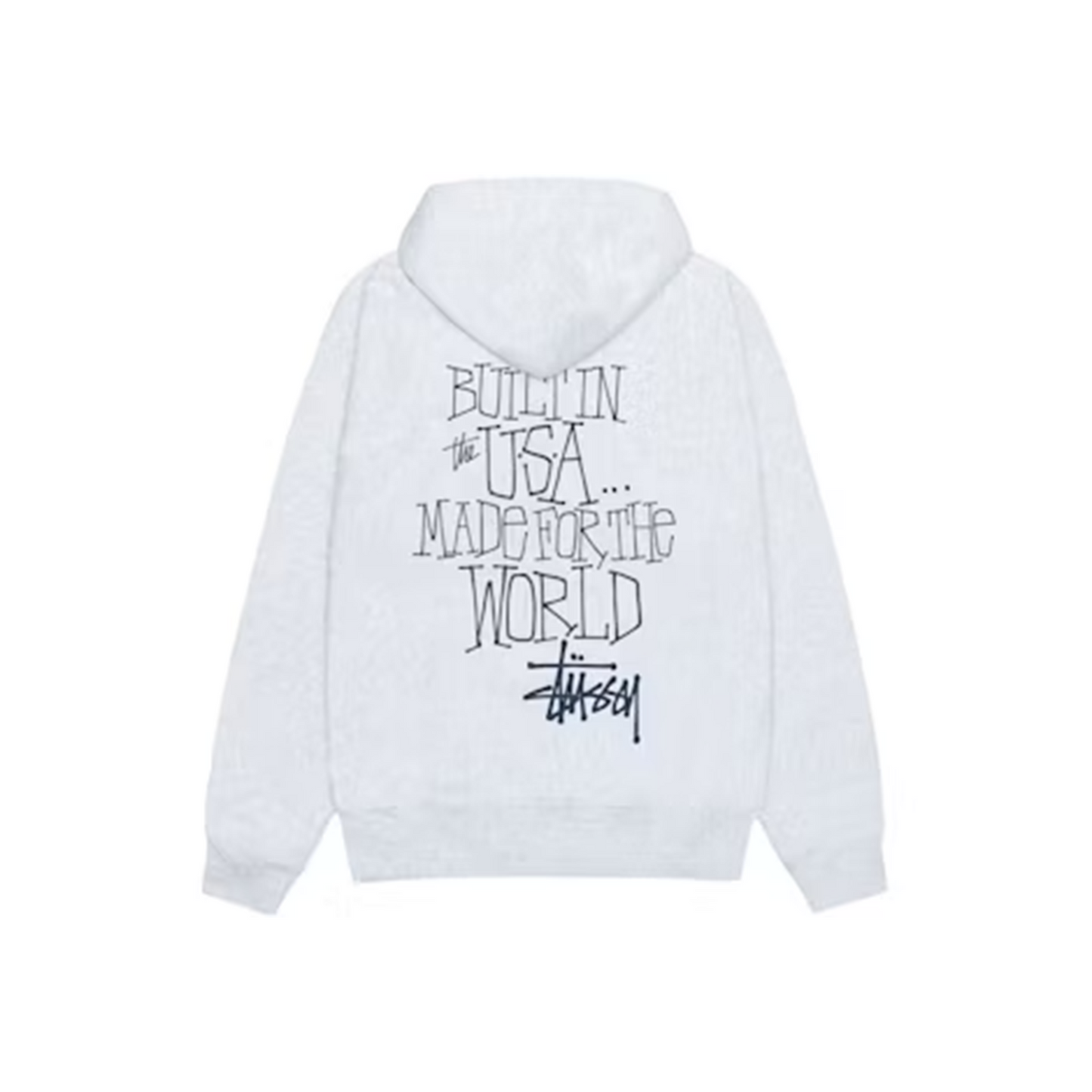 Stussy Built In USA Hoodie Ash Grey (FW24)