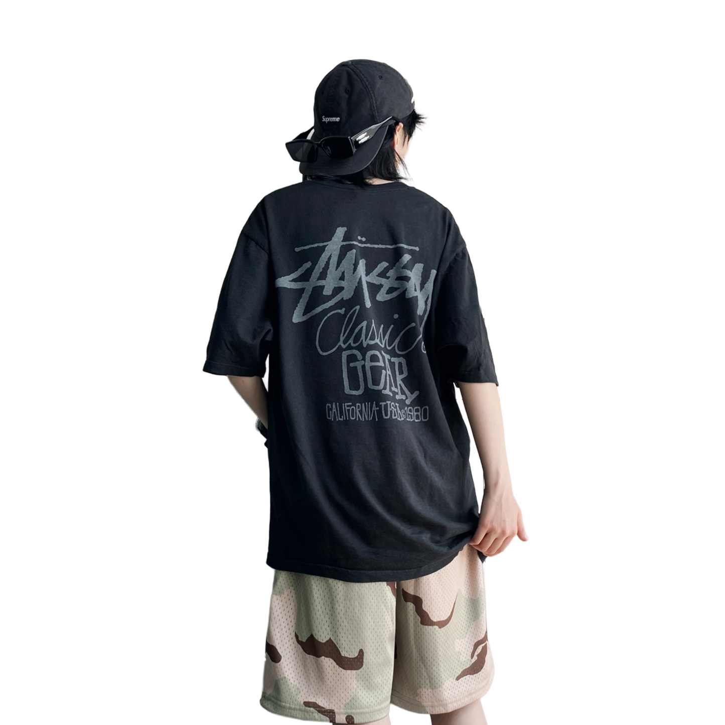 Stüssy Classic Gear Pigment Dyed Tee Black (SS25)