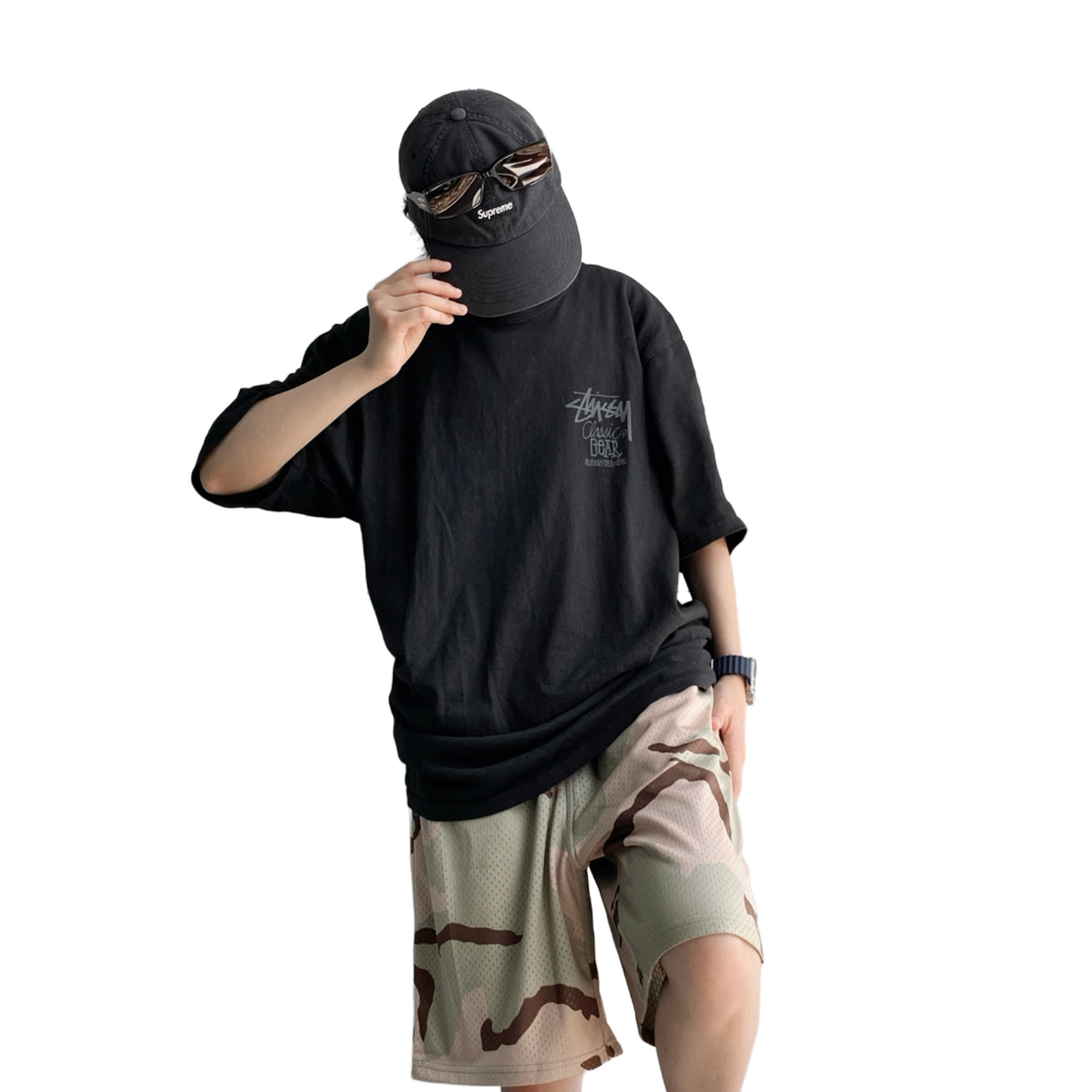 Stüssy Classic Gear Pigment Dyed Tee Black (SS25)