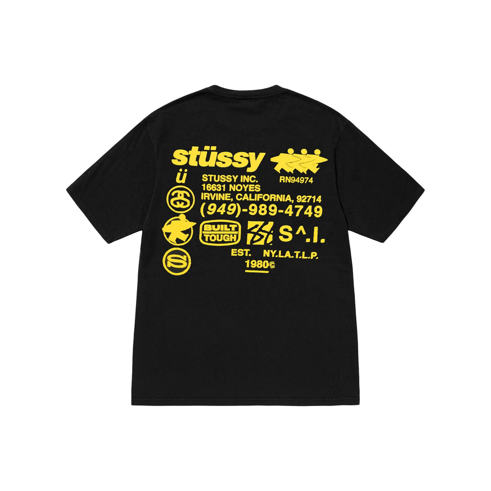 Stüssy DNA Pigment Dyed Tee Black (SS24)