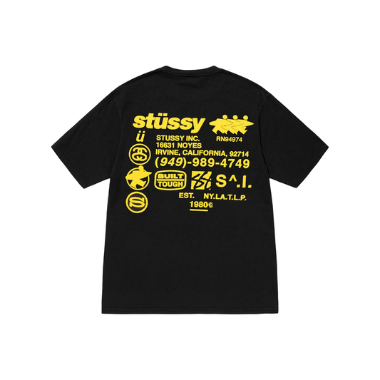 Stüssy DNA Pigment Dyed Tee Black (SS24)
