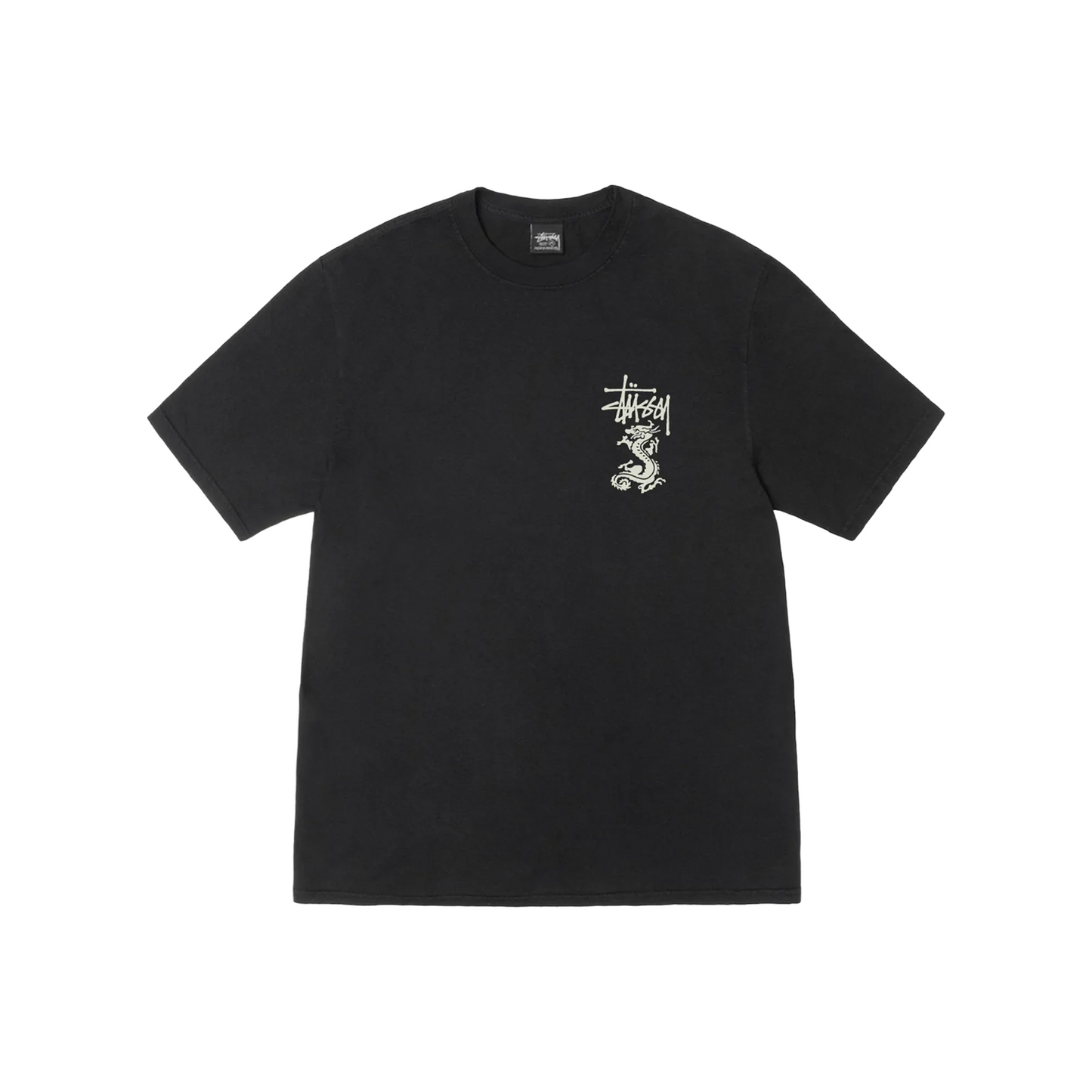 Stüssy Double Dragon Pigment Dyed Tee Black (SS25)