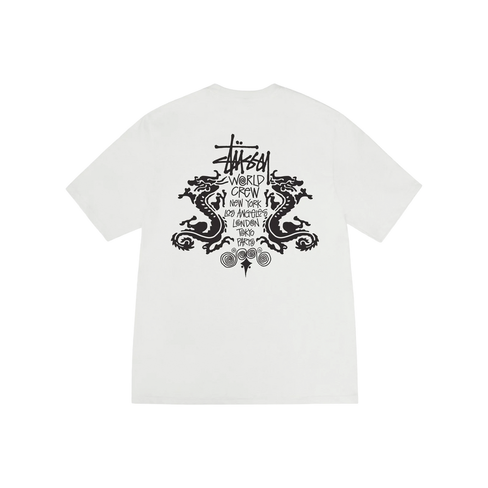 Stüssy Double Dragon Pigment Dyed Tee Natural (SS25)