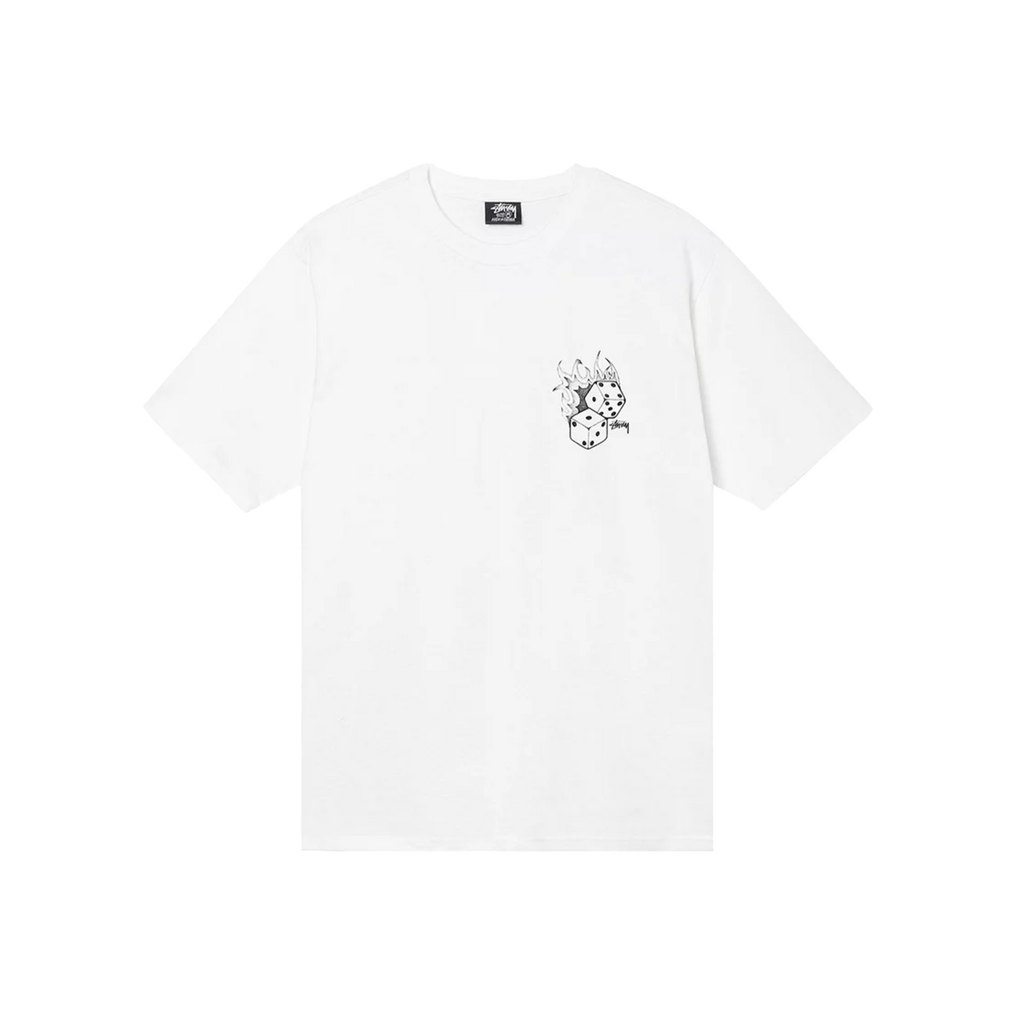 Stussy Fire Dice Tee White