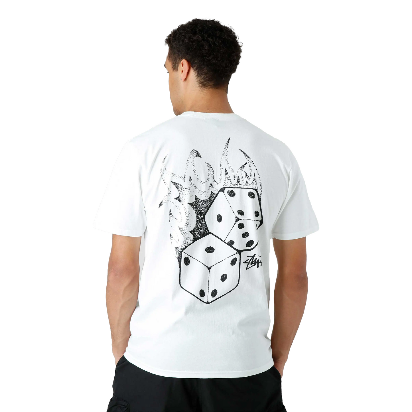 Stussy Fire Dice Tee White