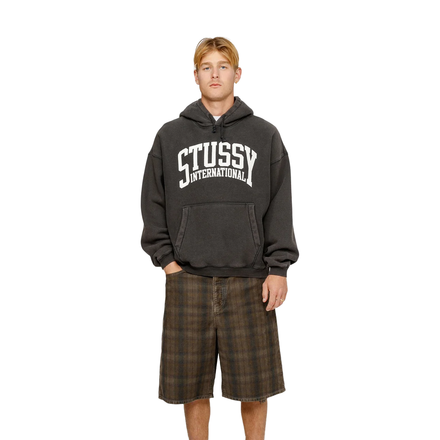 Stüssy International Relaxed Hoodie Washed Black (FW23)