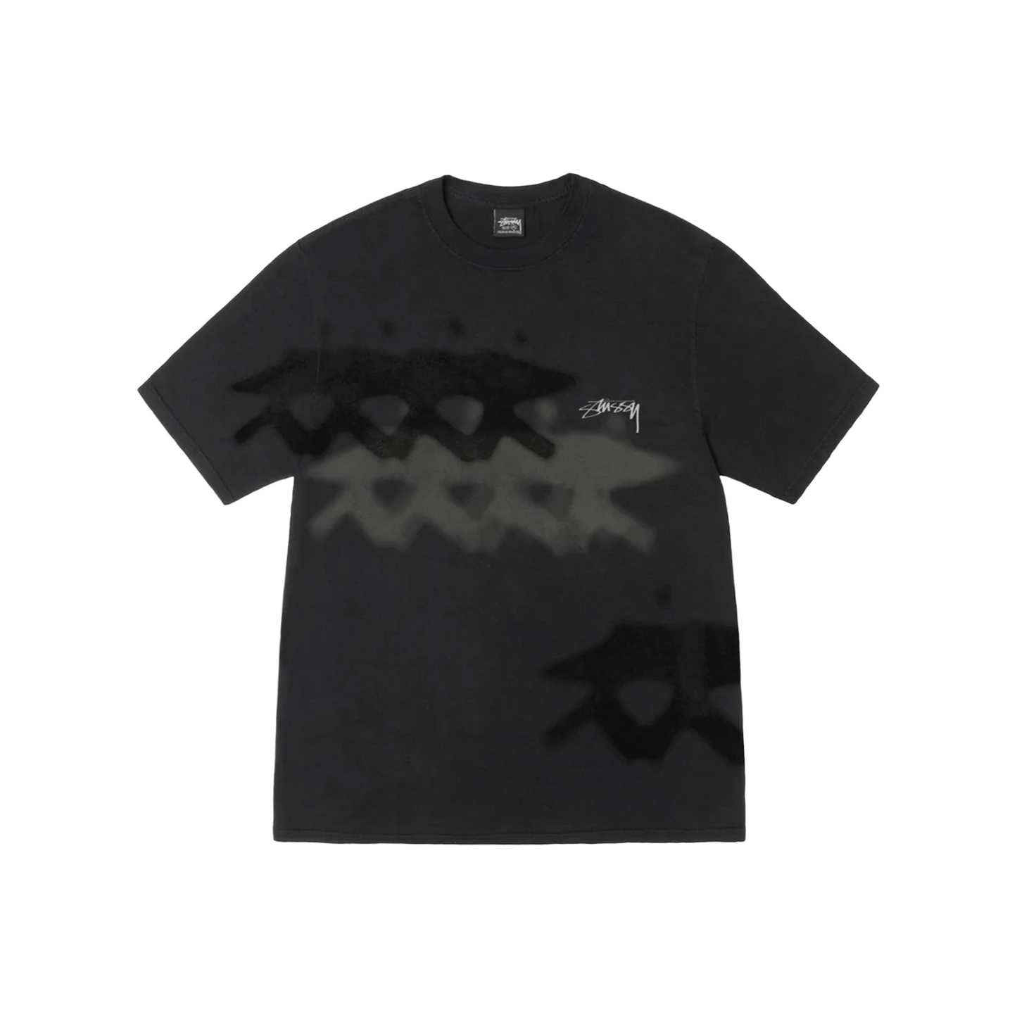 Stüssy Low Tide Pigment Dyed Tee Black (SS25)