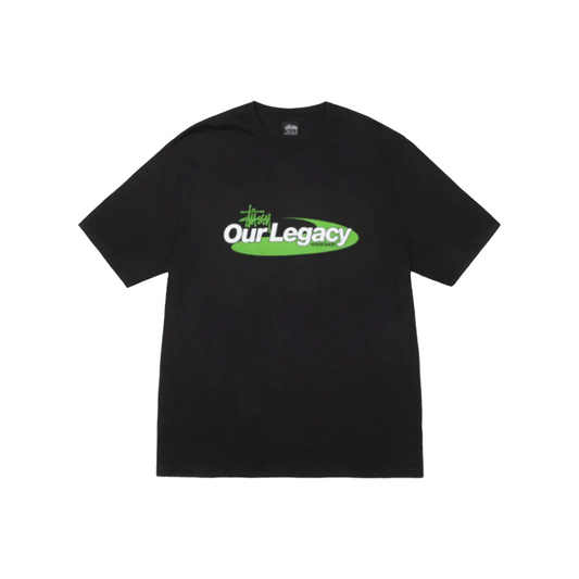 Stüssy Our Legacy Work Shop Swirl Pigment Dyed Tee Black (SS25)