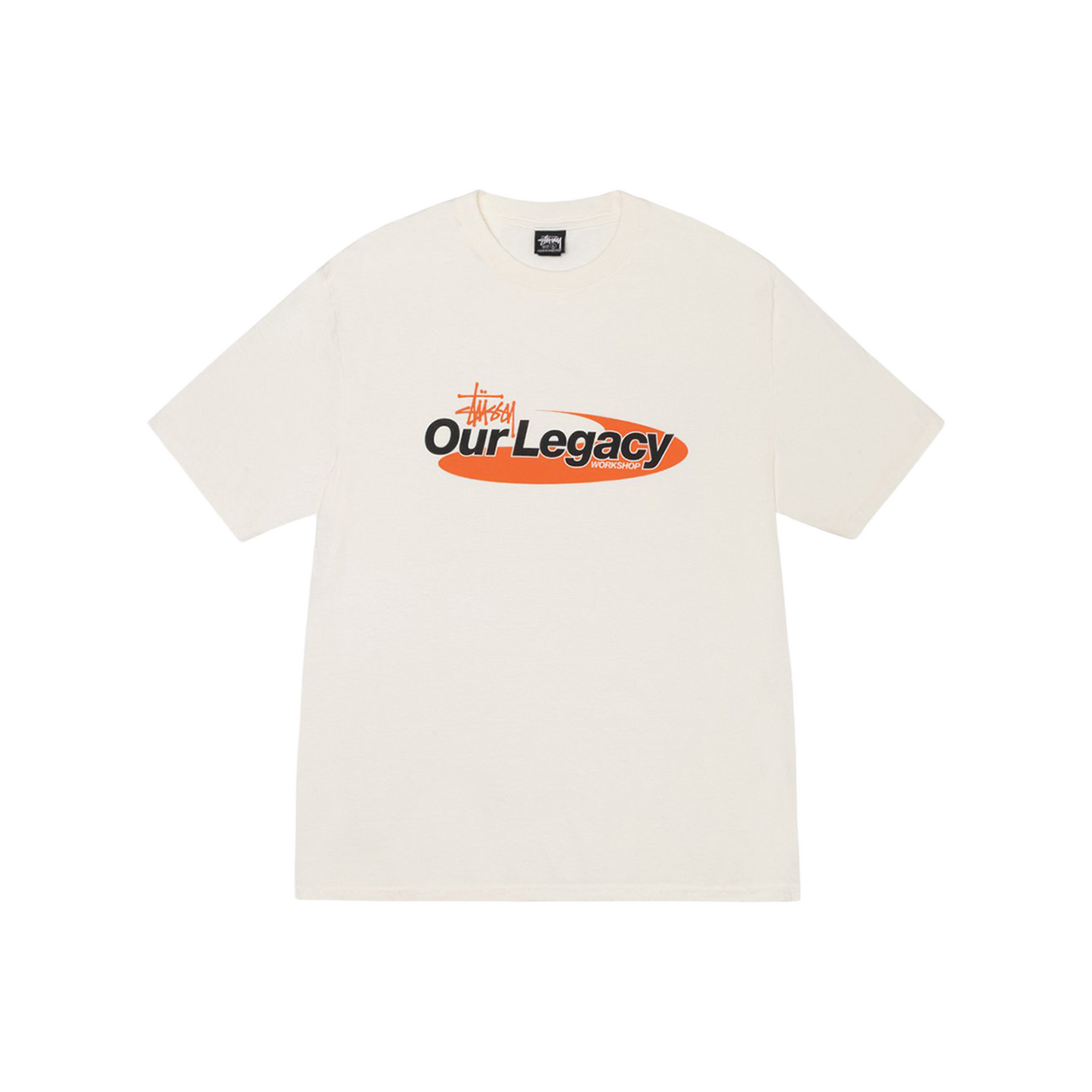 Stüssy Our Legacy Work Shop Swirl Pigment Dyed Tee Natural (SS25)