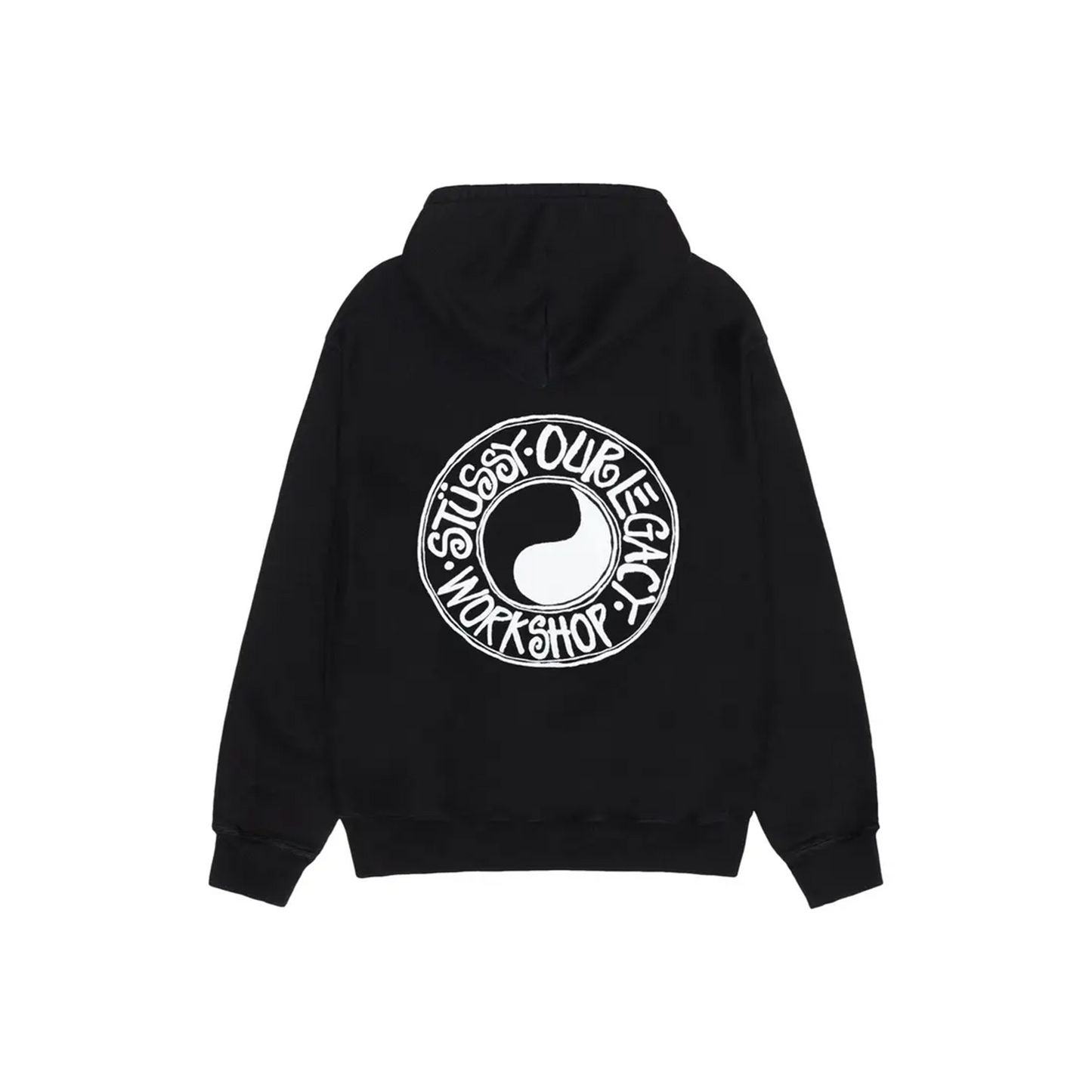 Stussy x Our Legacy Work Shop Buana Pigment Dyed Hoodie Black (FW24)