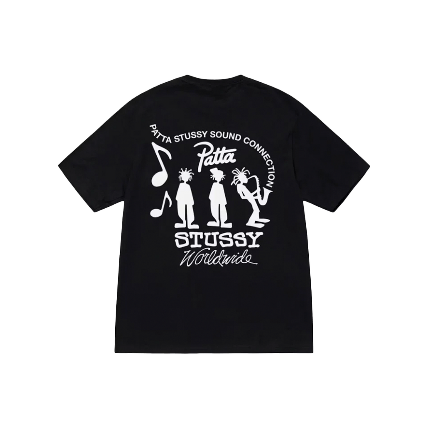 Stüssy x Patta Sound Connection Tee Black (SS24)