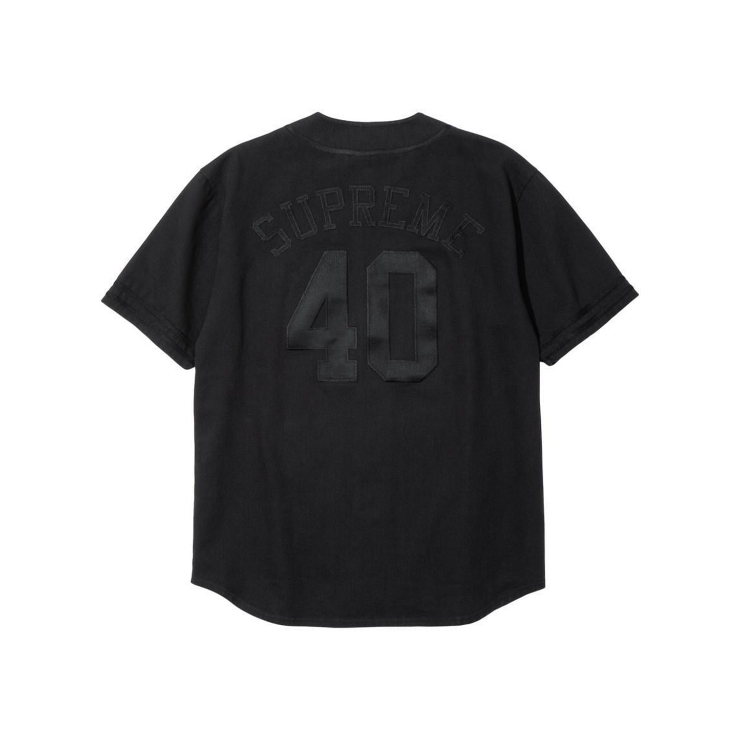 Supreme 40 Acres Twill Baseball Jersey Black (SS25)