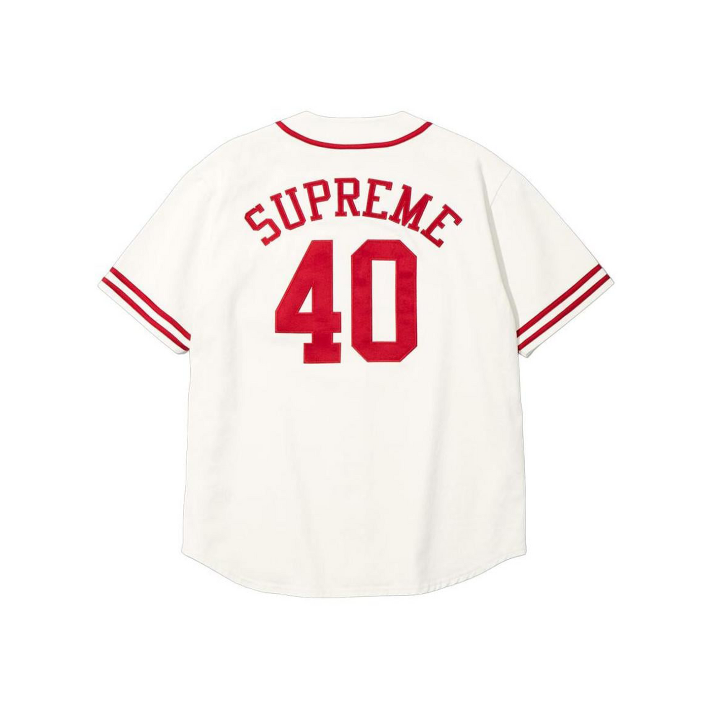 Supreme 40 Acres Twill Baseball Jersey Natural (SS25)