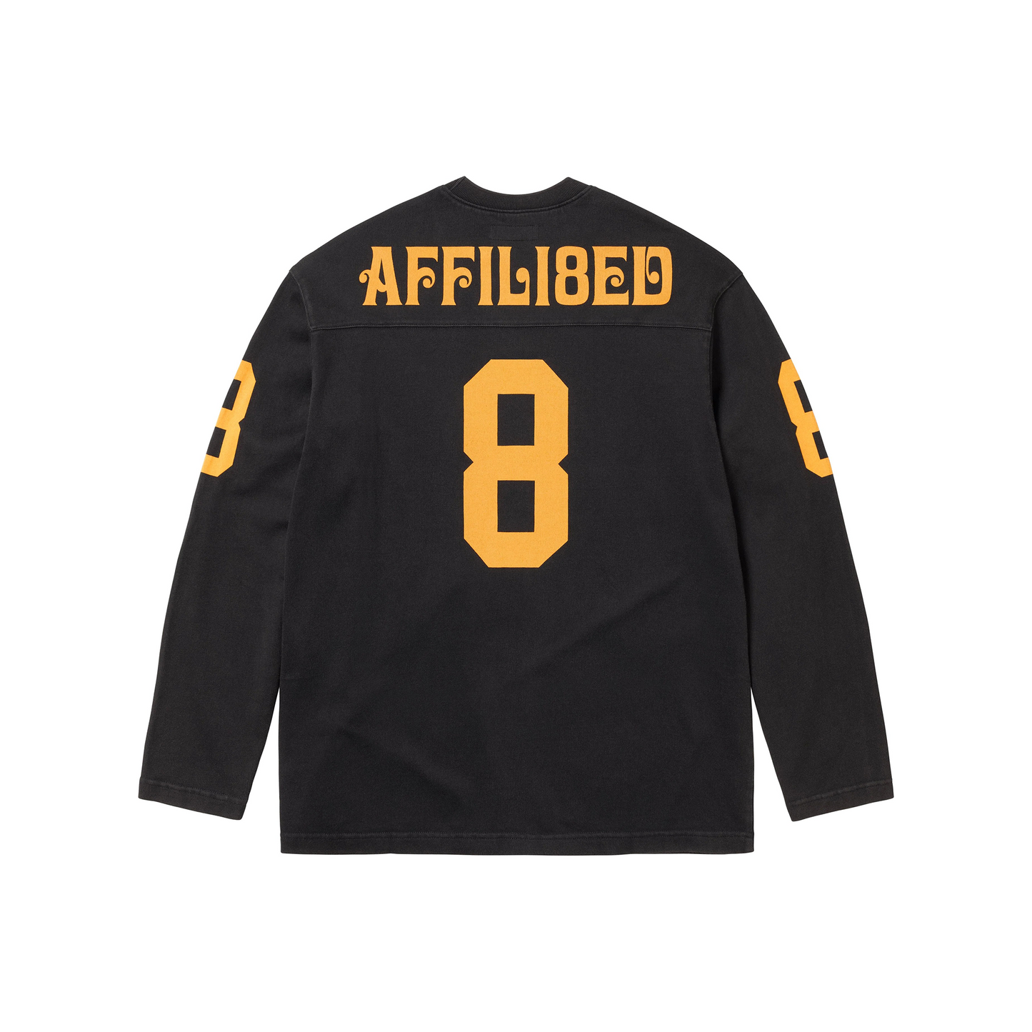 Supreme Affiliated Long Sleeved Football Tee Black (SS25)
