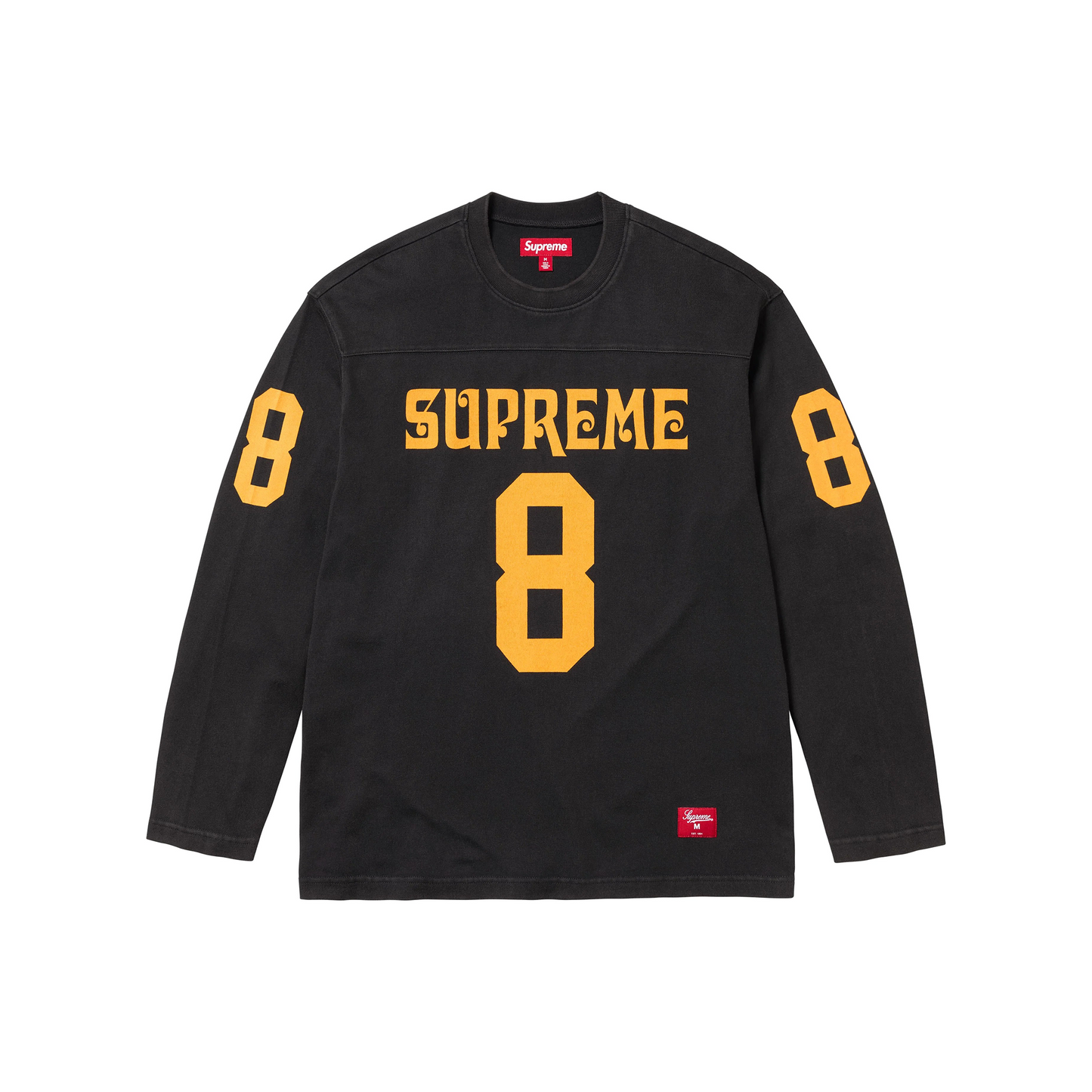 Supreme Affiliated Long Sleeved Football Tee Black (SS25)