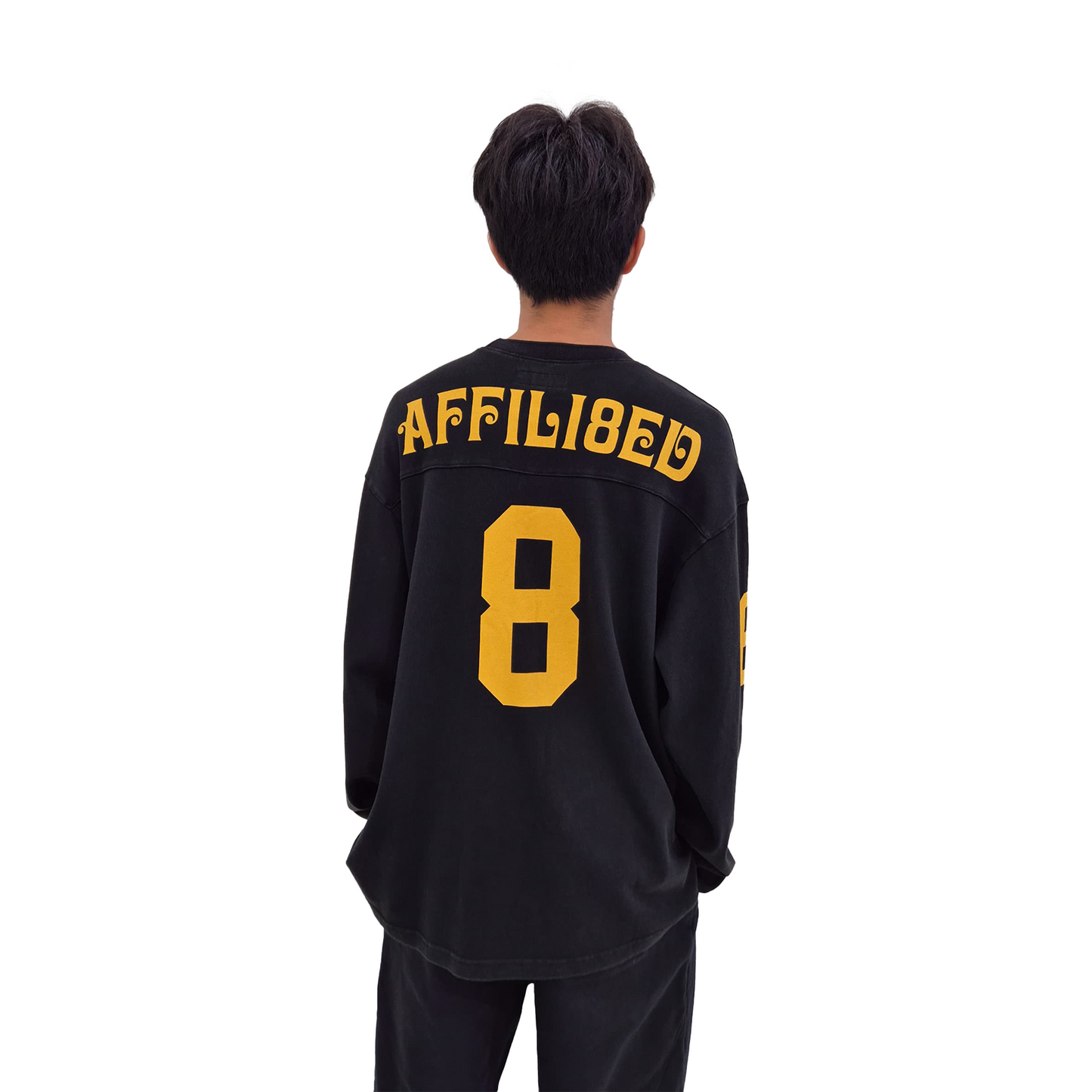 Supreme Affiliated Long Sleeved Football Tee Black (SS25)