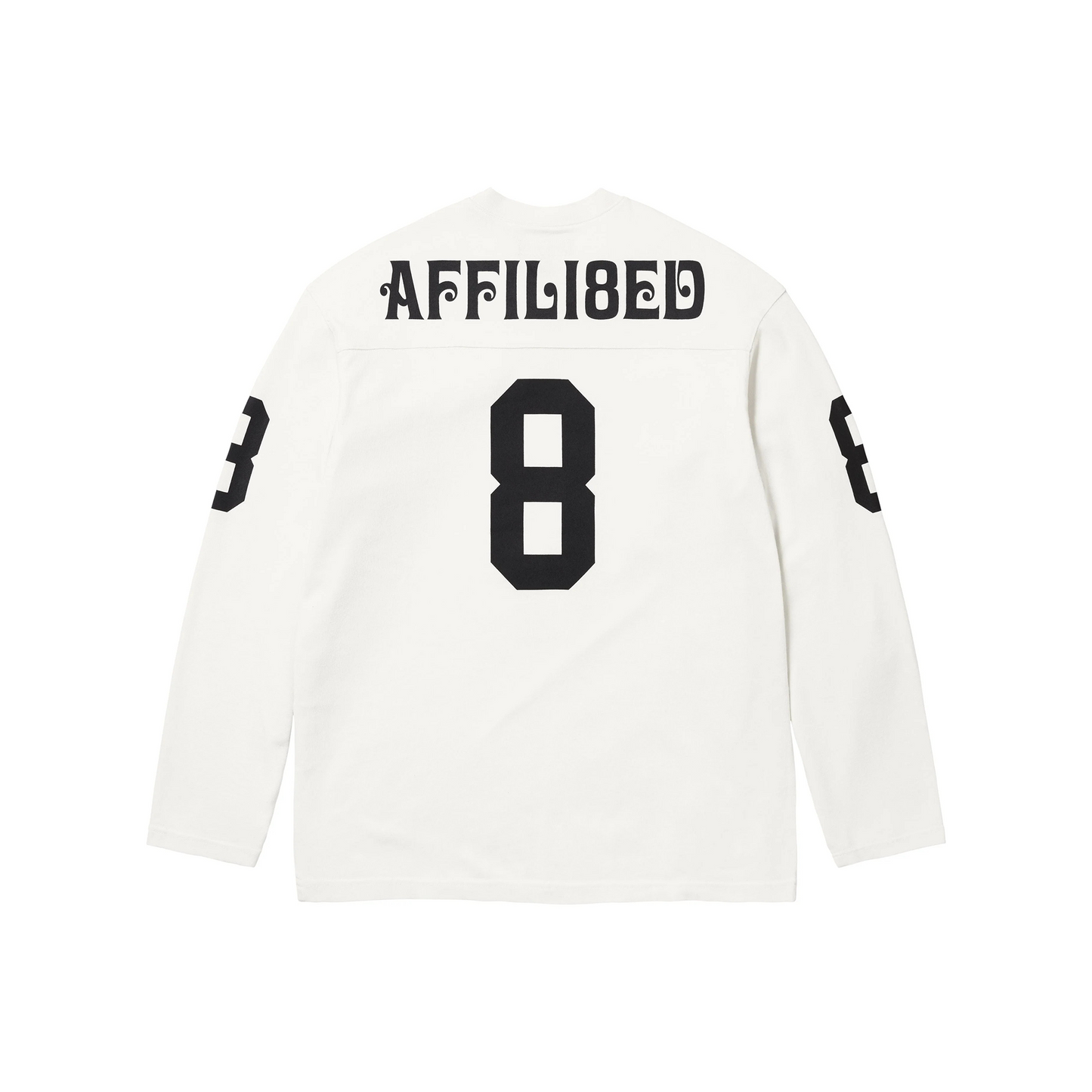 Supreme Affiliated Long Sleeved Football Tee White (SS25)
