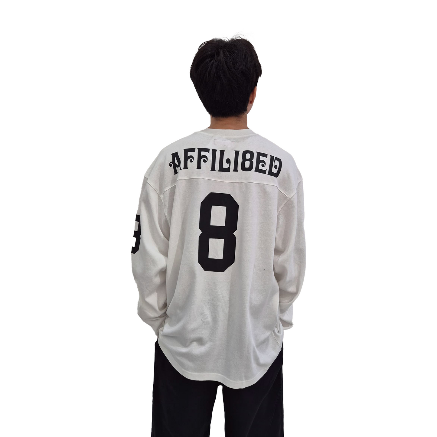 Supreme Affiliated Long Sleeved Football Tee White (SS25)